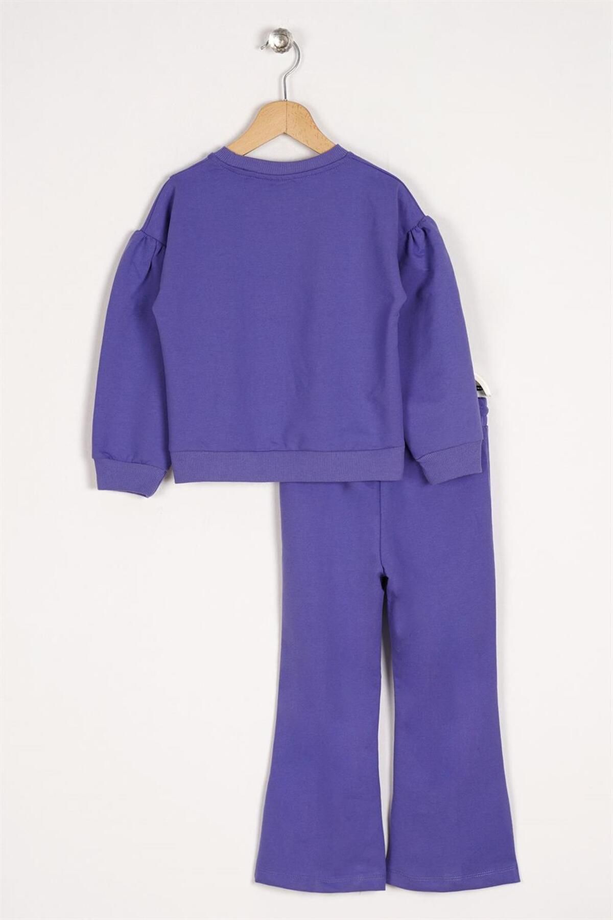 Girls clearance purple tracksuit