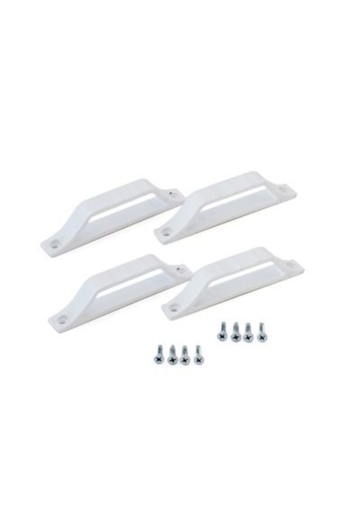 ALM Alüminyum Market Sineklik D Kol Plastik Beyaz - 4 Adet
