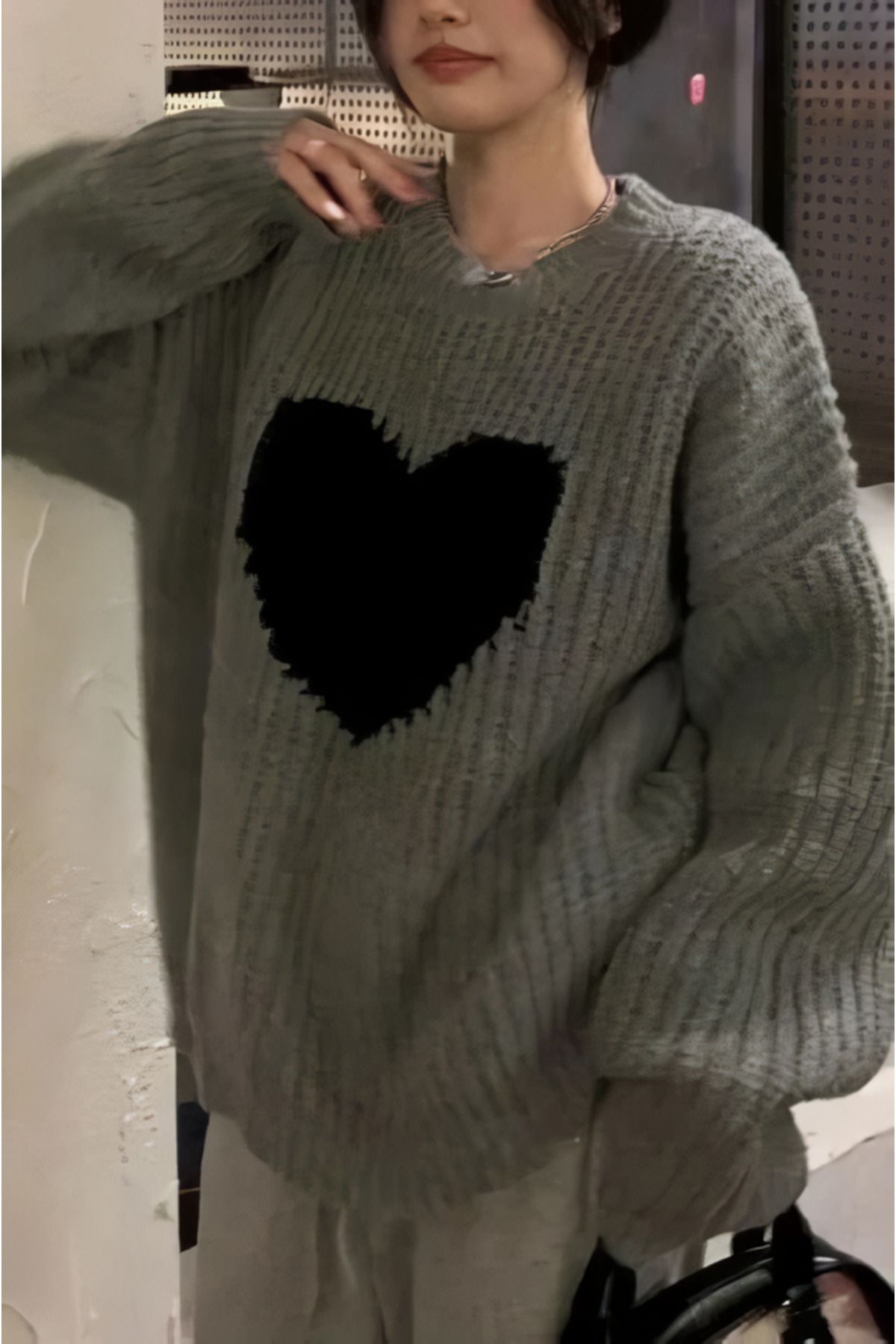 Vintage heart sweater on sale