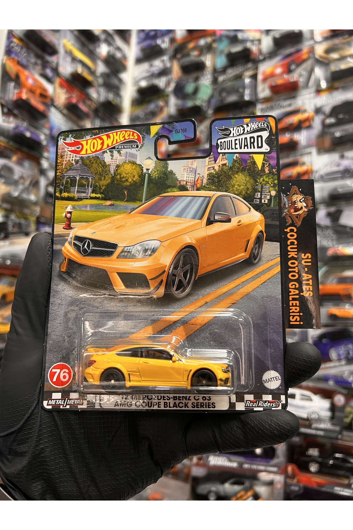 HOT WHEELS Mercedes Benz C63 Amg Coupe Black Serıes 1.64 ölçek