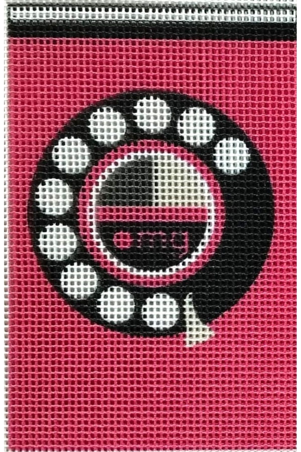 Anchor-Printed Unprocessed Tapestry Panel Etamine Nostalgic Phone and Camera Patterned 9x14x2 2