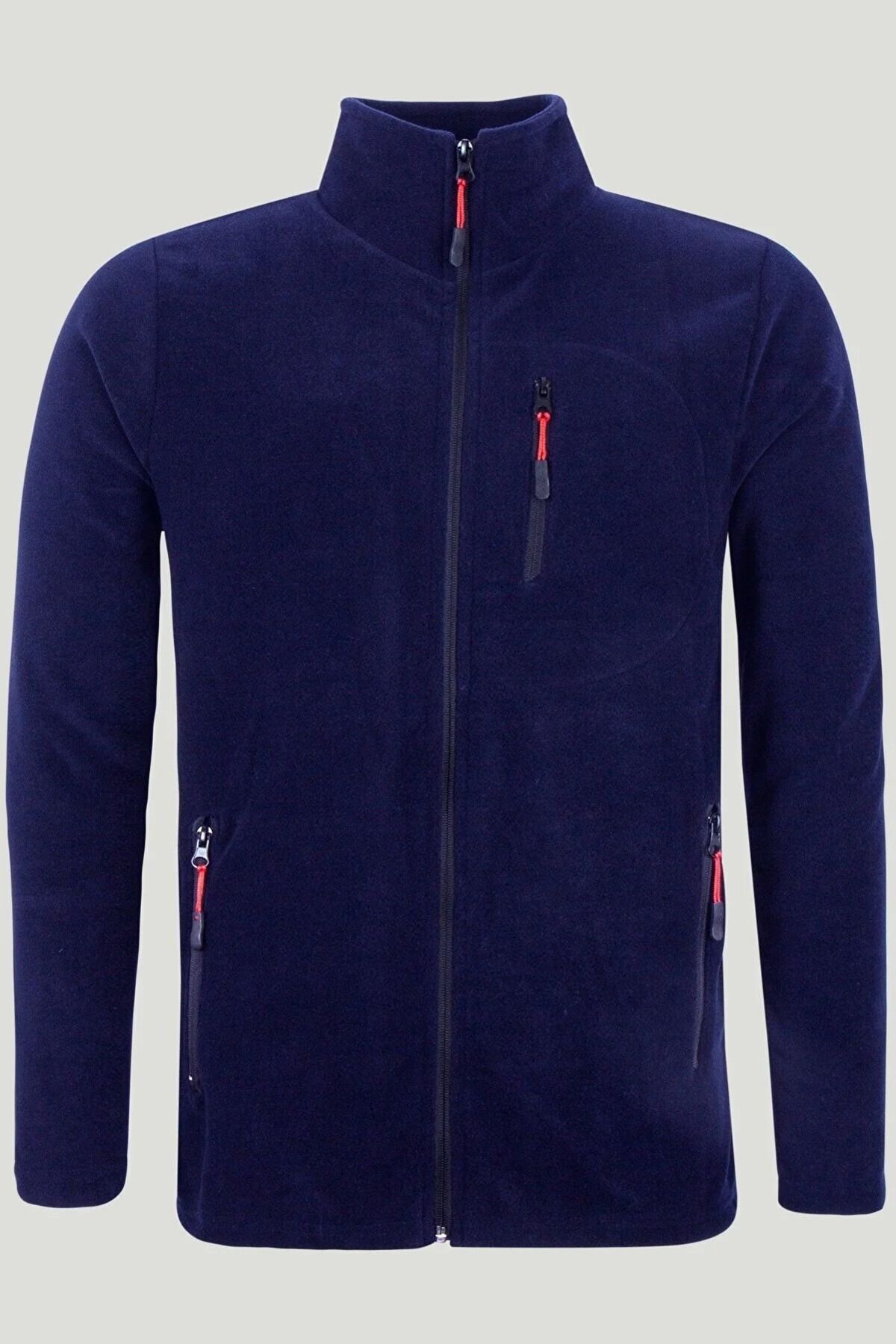 Dark blue fleece jacket discount