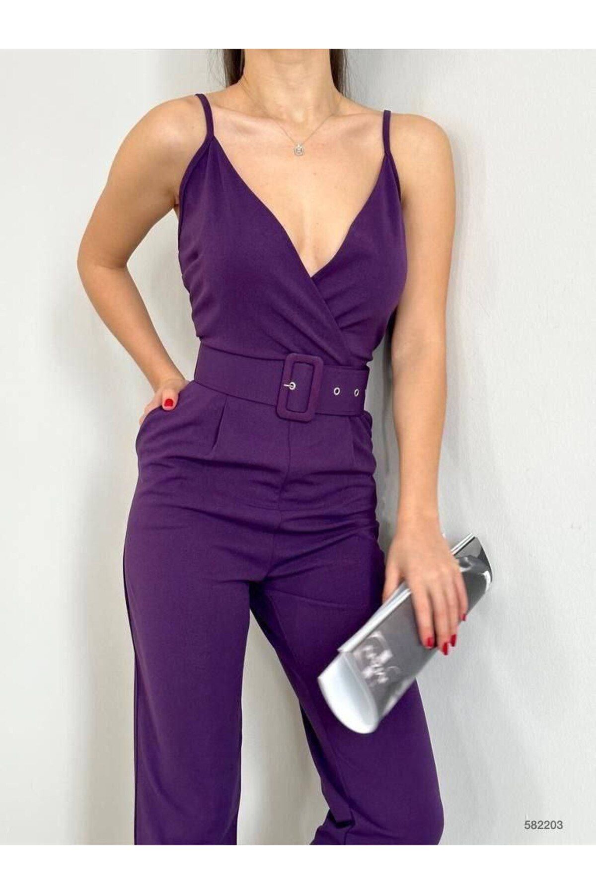 Deep discount purple jumpsuit