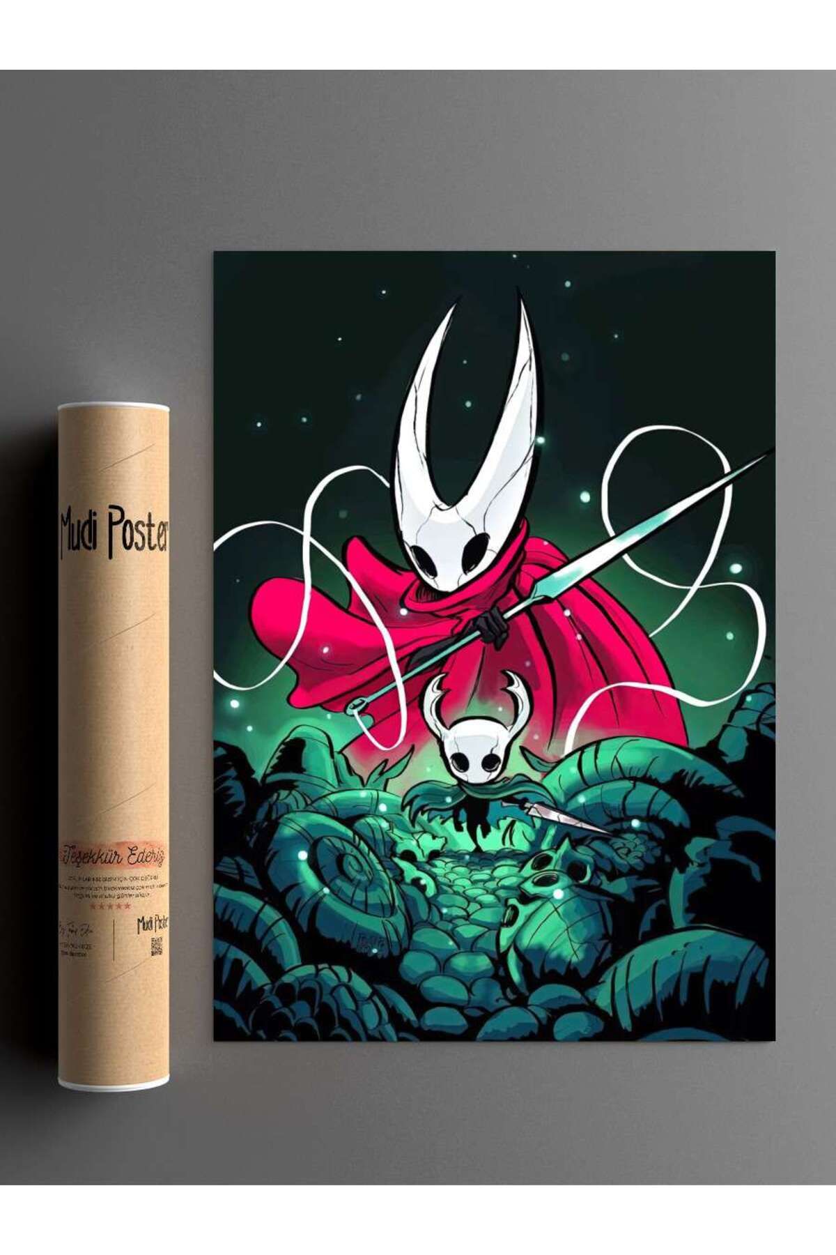 Mudi Store-Hollow Knight Anime Poster Unframed High Quality Anime Wall Poster 2