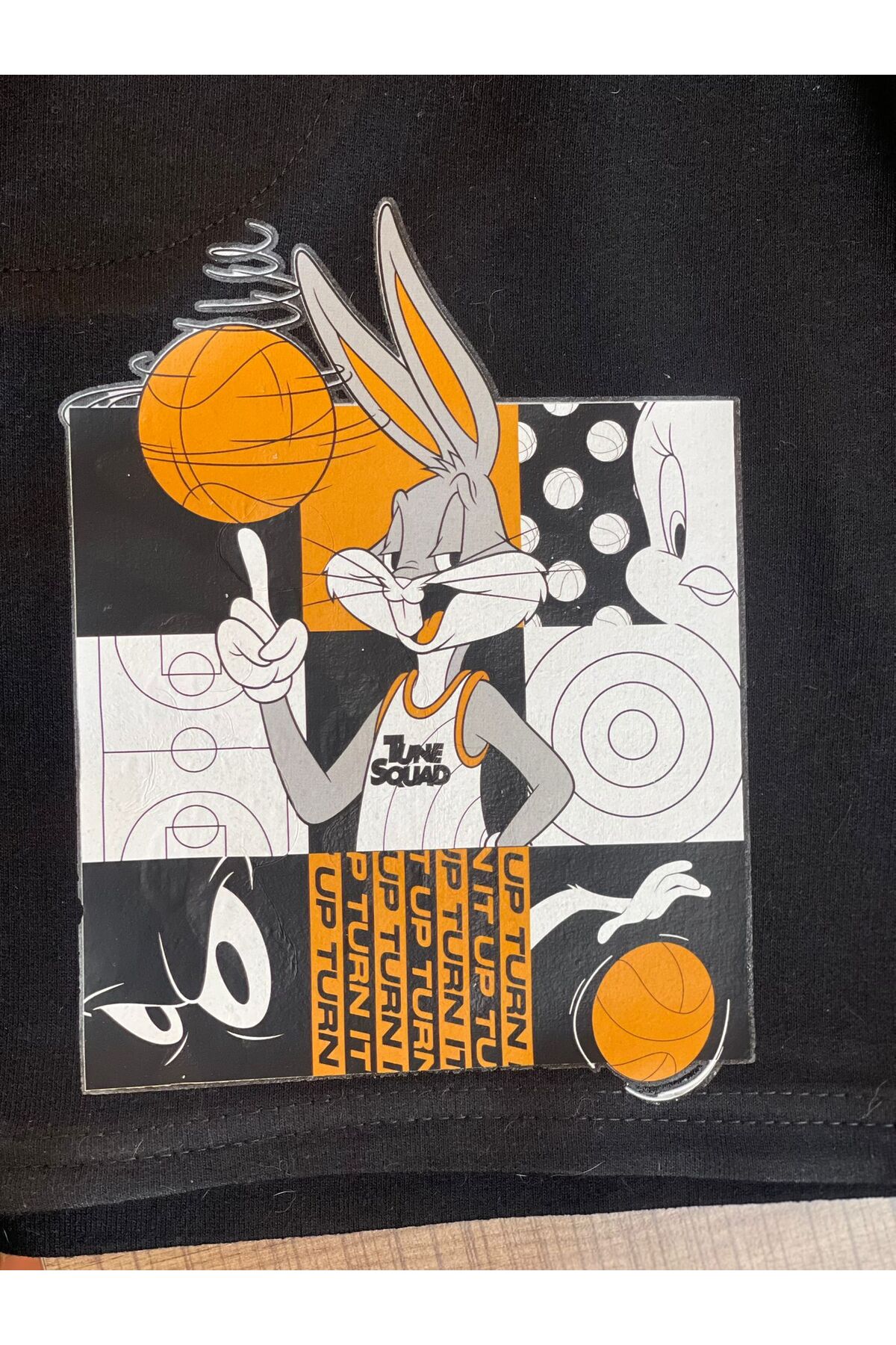 Gönülden Tasarım 18X14 CM ÜTÜ İLE YAPIŞAN BUGS BUNNY TRANSFER BASKI APLİKE ARMA