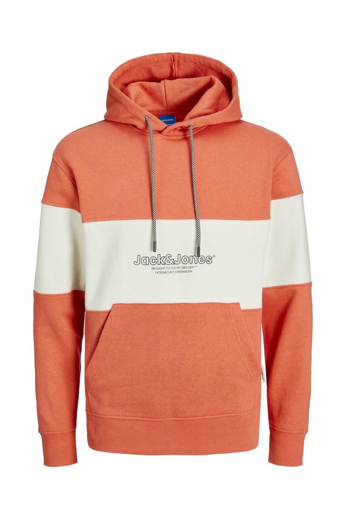 Jack Jones Sweatshirt Orange Relaxed fit Trendyol