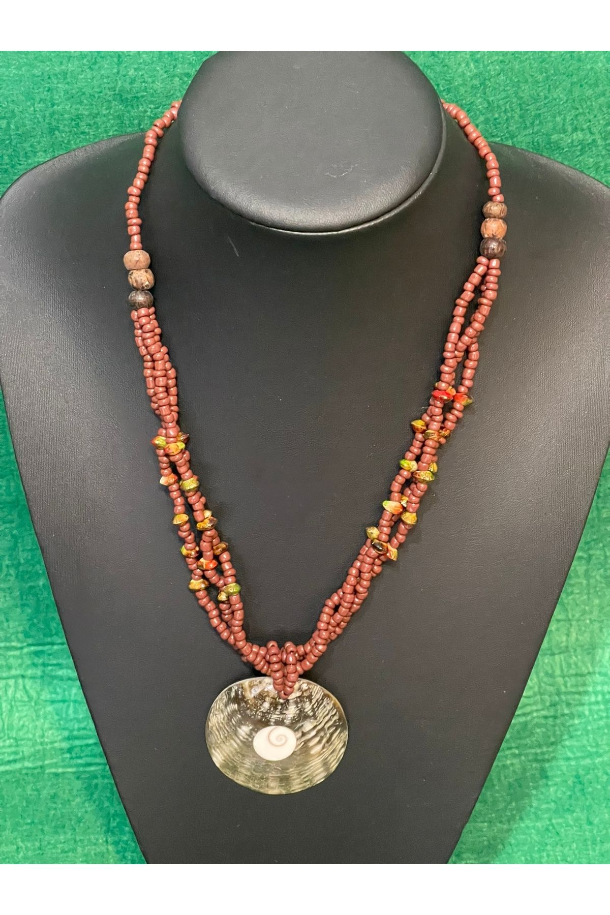 Handmade discount leather necklace