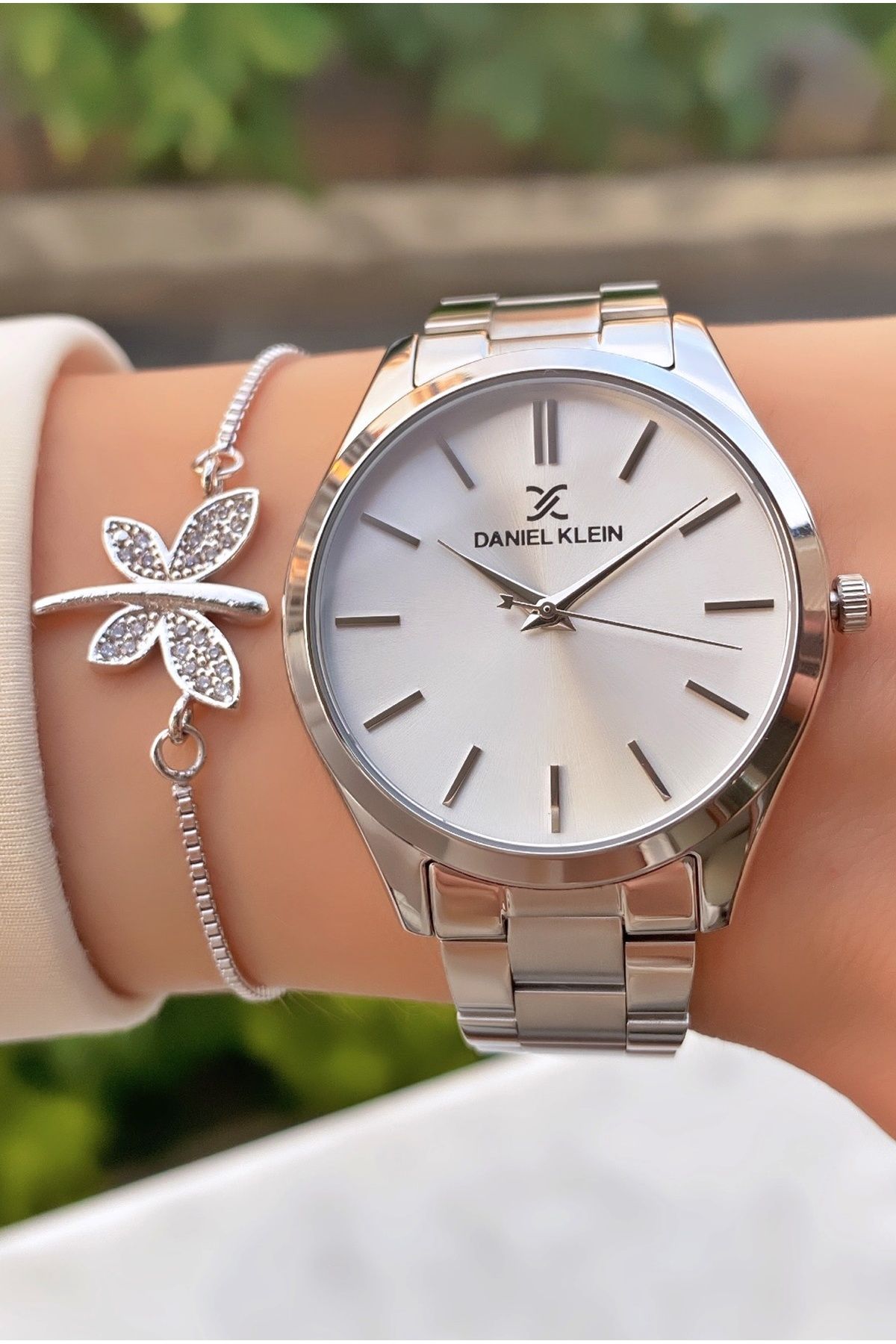 Daniel klein cheap silver watch