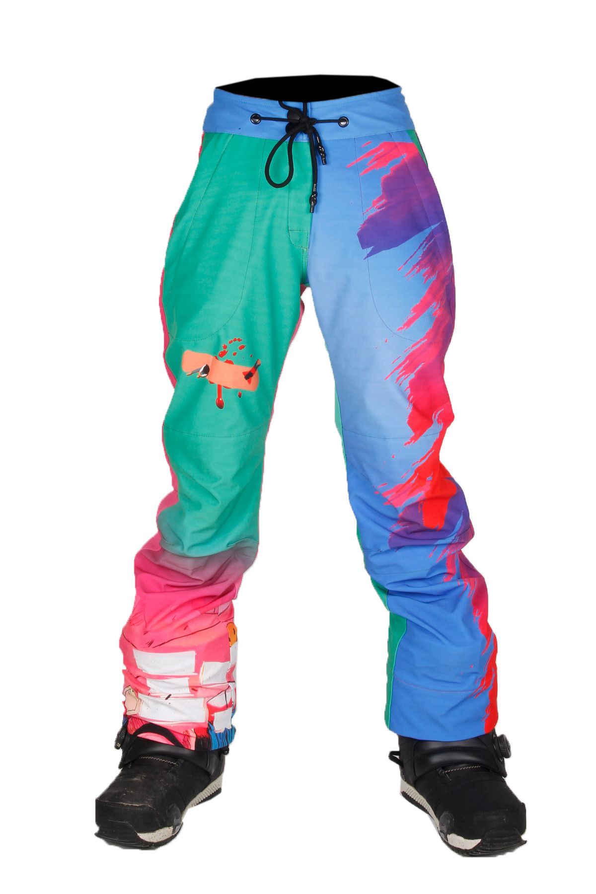 SNOWSEA Ss9021-1 My Life Corlorful Kadın Snowboard, Kar Pantolonu