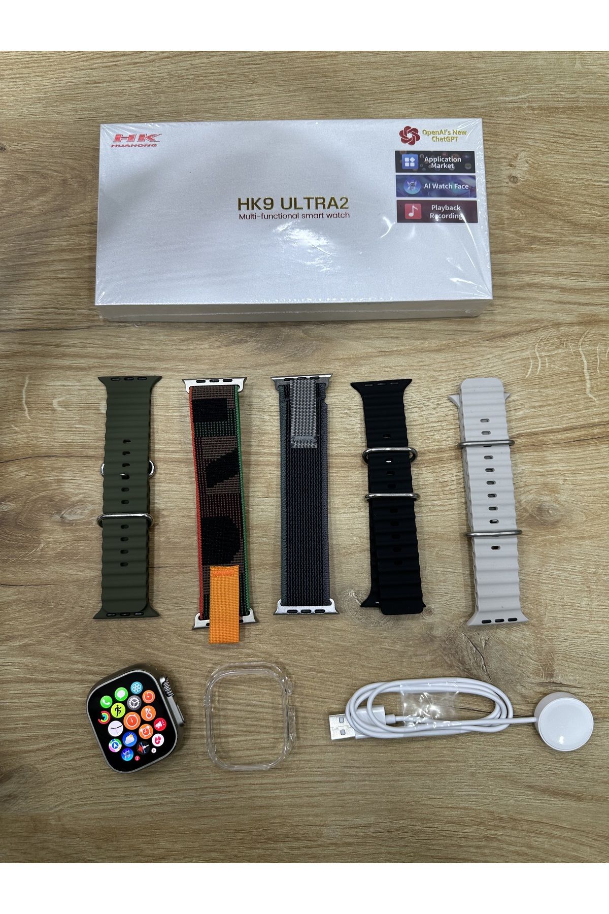 HK 9 ULTRA 2  KORDON (ORJİNAL HK)+ KULAKLIK HEDİYE