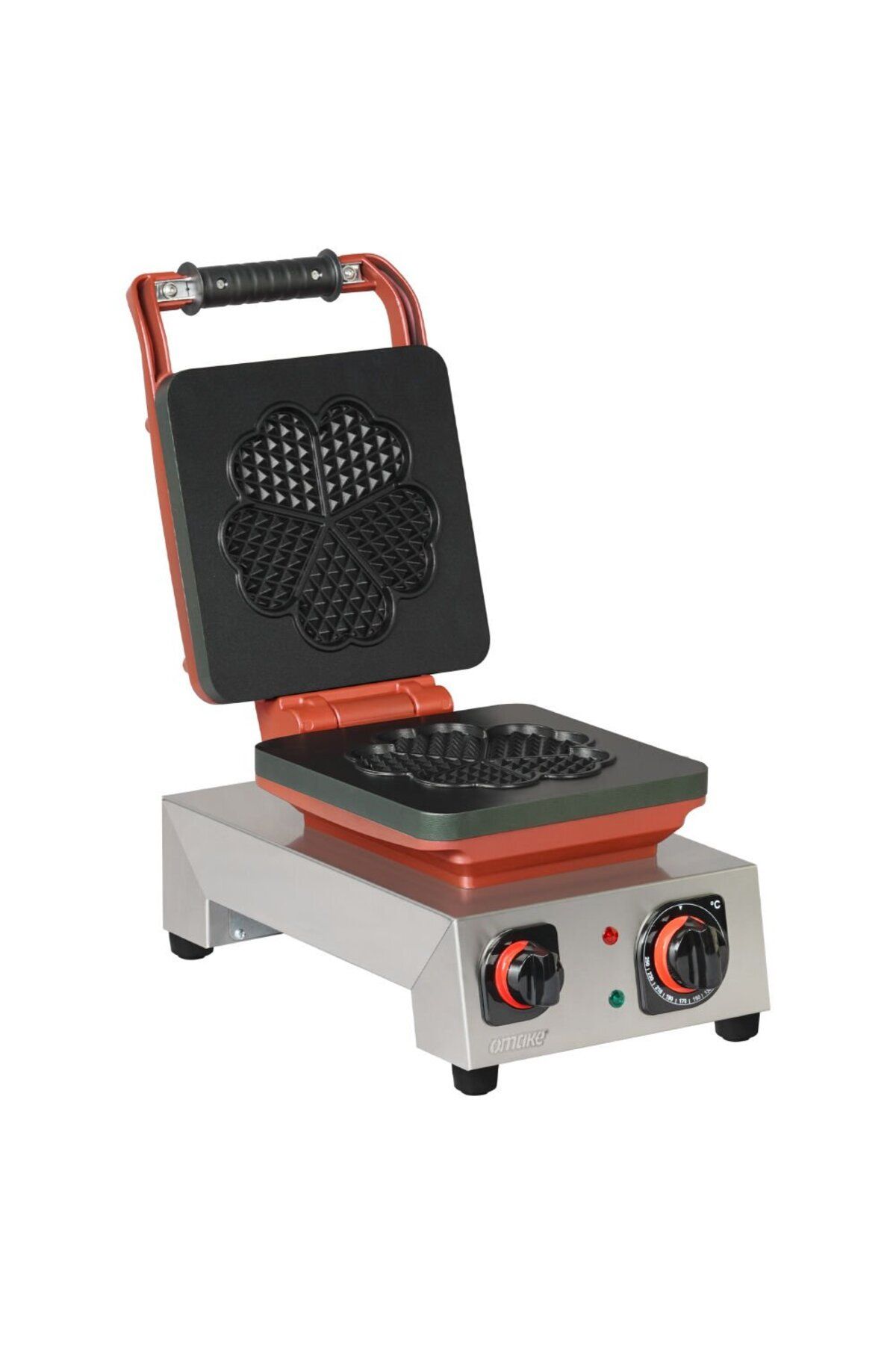 OMAKE Kare Waffle Makinesi Kalp Çiçek Ø190