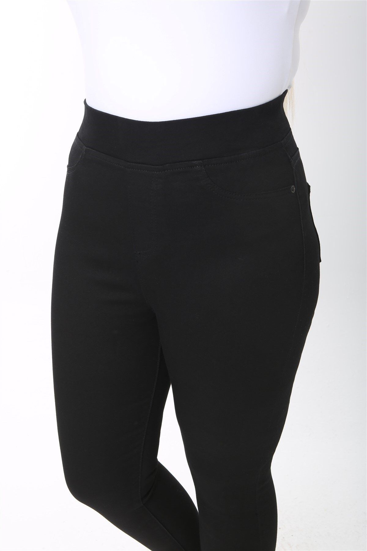 Denim leggings hot sale black