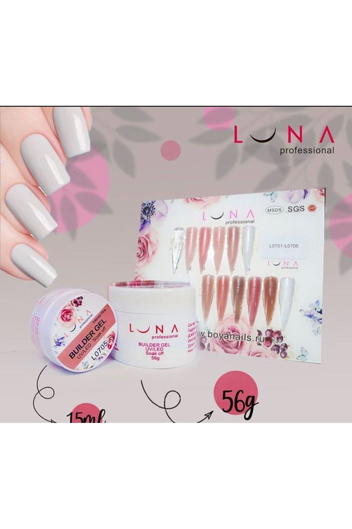 Luna Builder Gel Uv/Led Tırnak Jeli Profesyonel 56gr Fiyatı, Yorumları