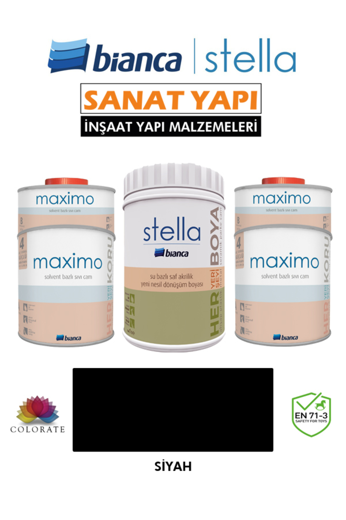 Stella 10-12 M2 Painting Set ( 1Lt Paint+ 1Lt Maximo Gloss )