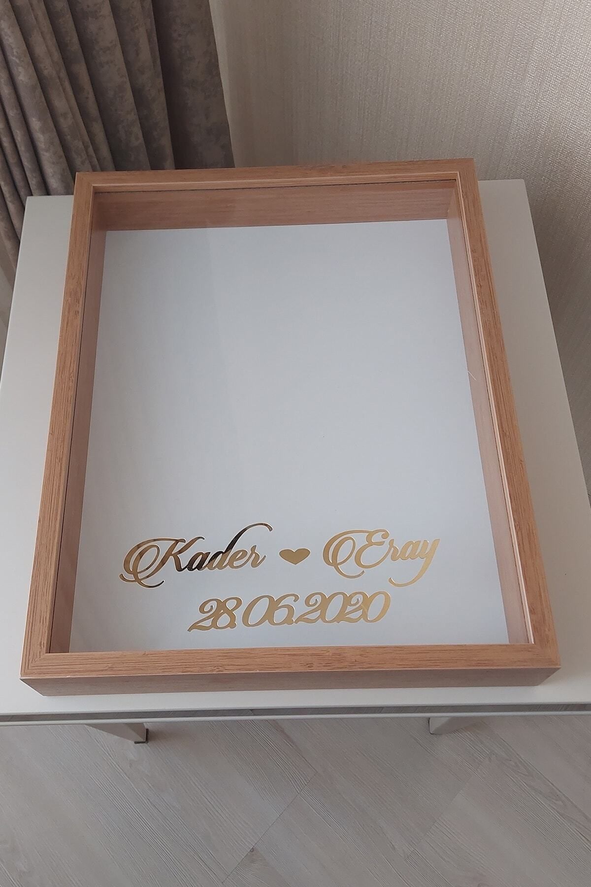 Verda Çerçeve-40x50 Cm Bamboo Rose Memory Frame!Deep No LED Frame!Rose Memory Frame - For Bridal Bouquets 6