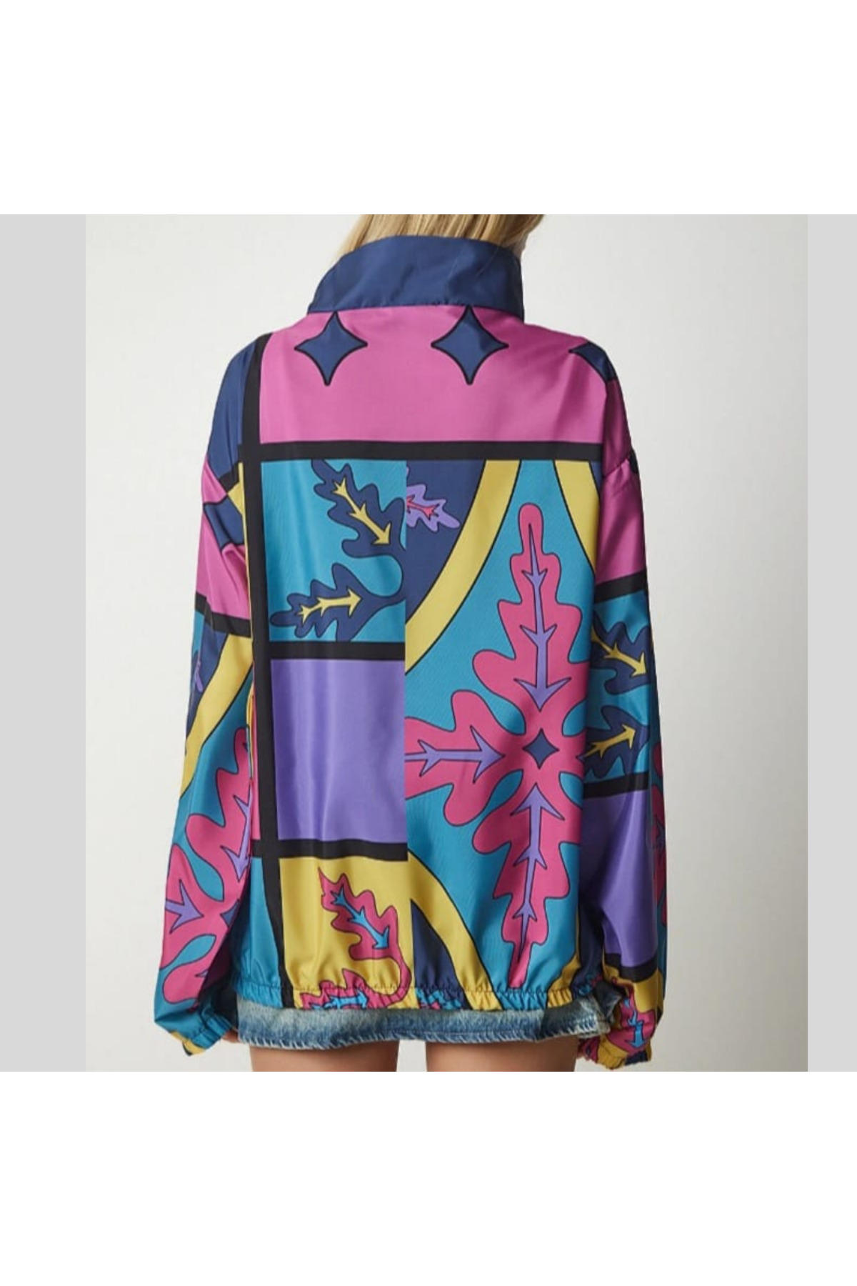 BY SRT  Dijital Desen Yağmurluk dijital baskı kadın yağmurluk - Görsel 2