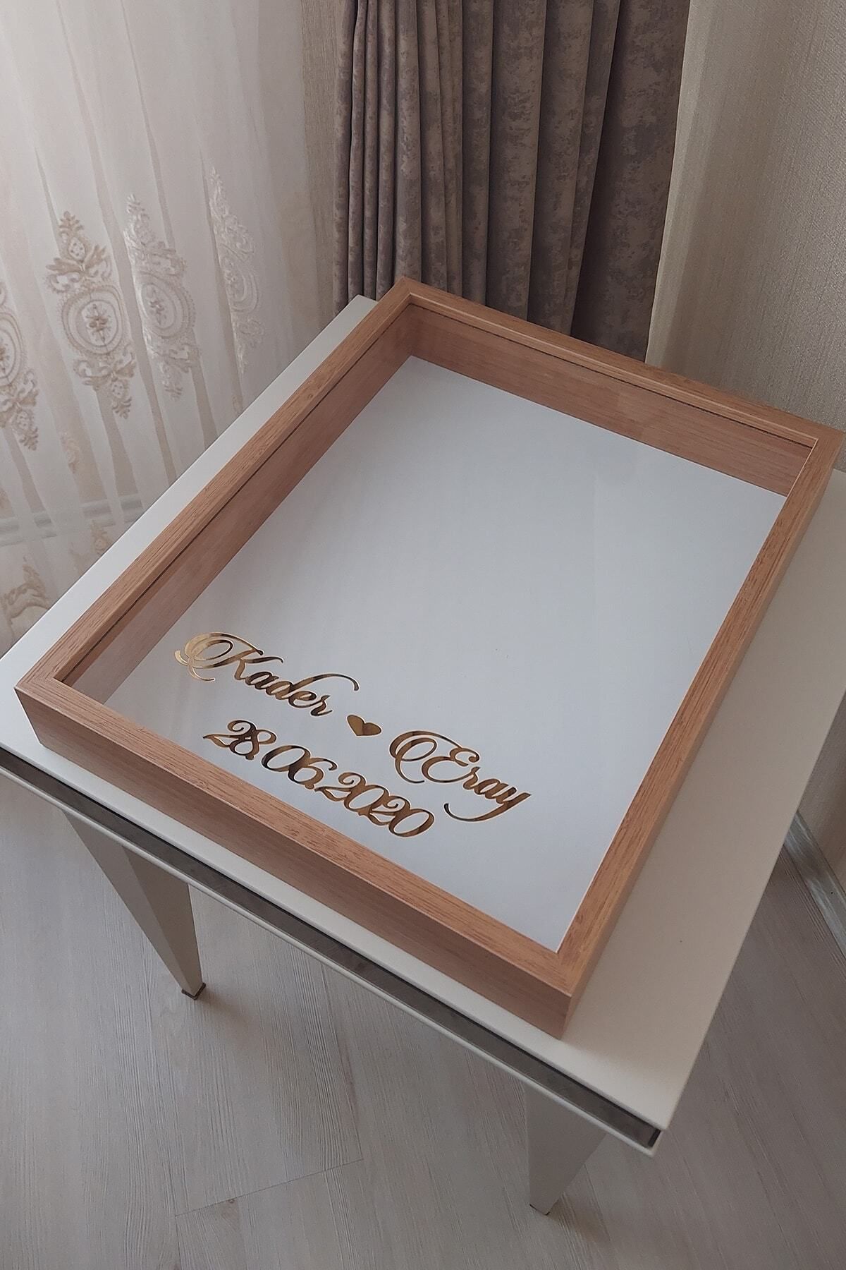 Verda Çerçeve-40x50 Cm Bamboo Rose Memory Frame!Deep No LED Frame!Rose Memory Frame - For Bridal Bouquets 5