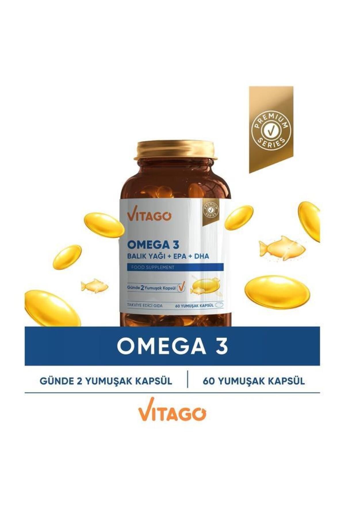 Vitago مکمل امگا ۳ اسید چرب ماهی قرصی ۶۰ عددی