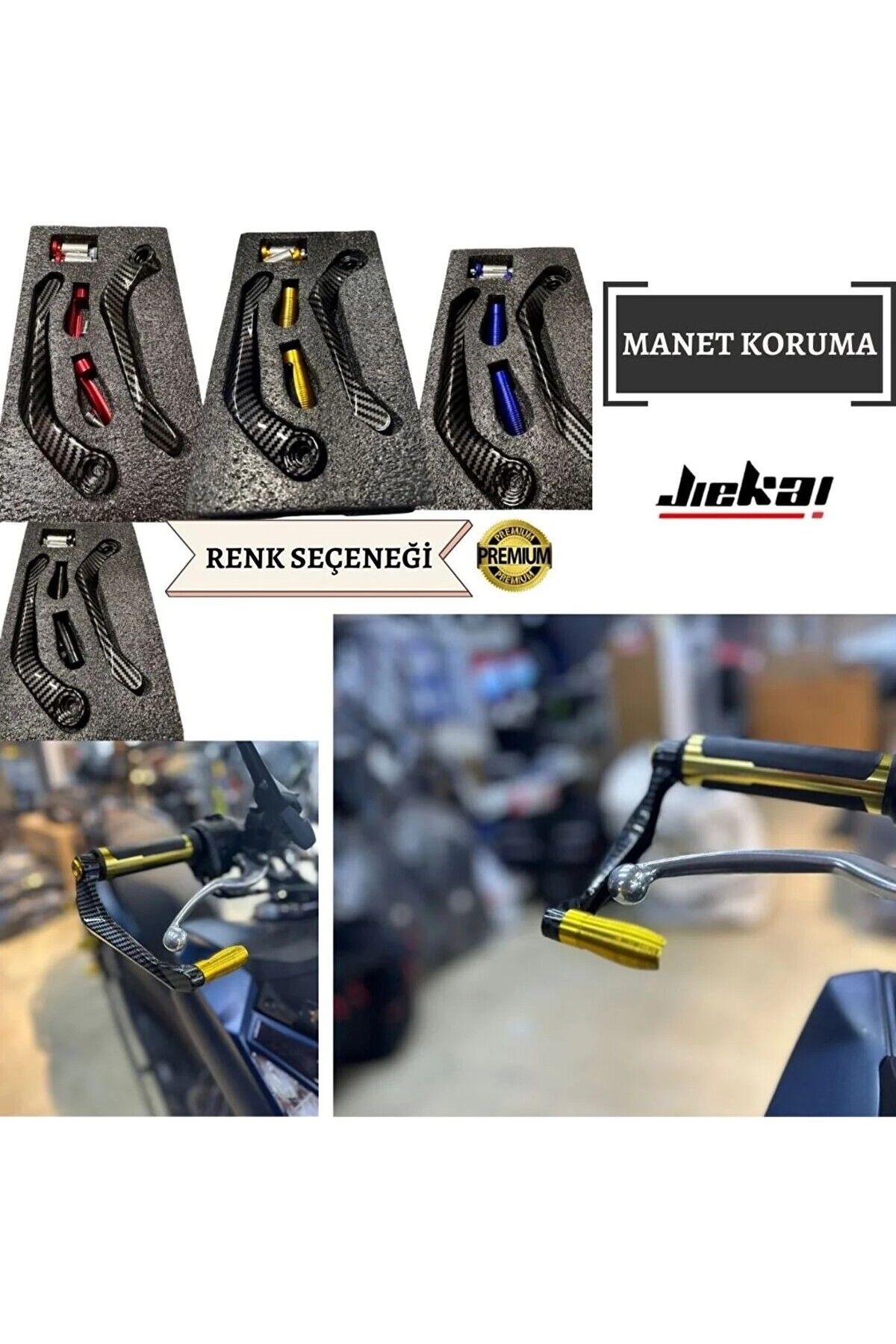 EFORMOTOR ÜNİVERSAL SCOOTER MANET KORUMA KARBON DESEN SİYAH