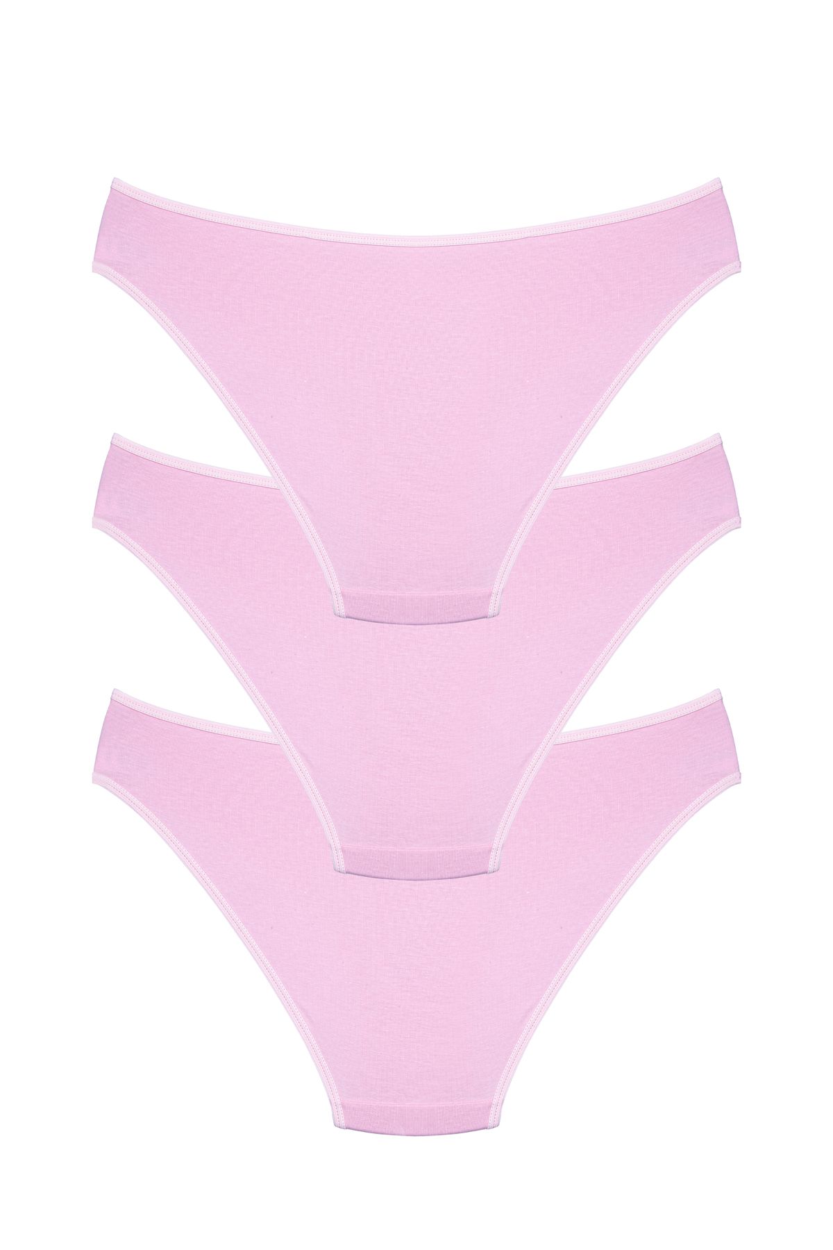 Doğan-Women's 3-Piece Pink Bikini Panties 2