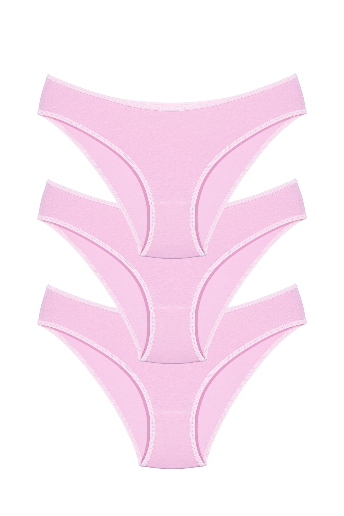 Doğan-Women's 3-Piece Pink Bikini Panties 1