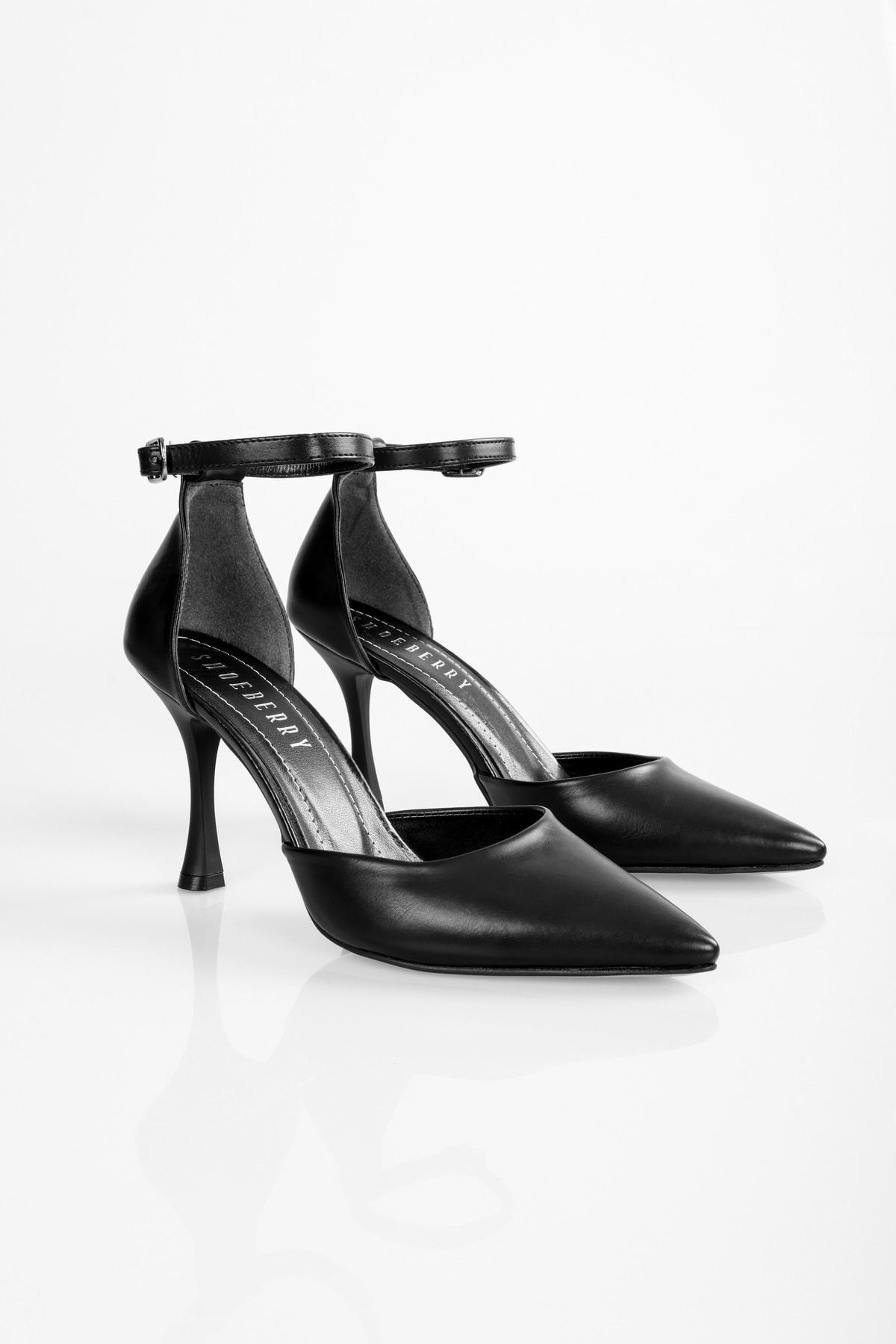 Shoeberry Damskie Buty Na Obcasie Mauna W Kolorze Czarnym, Szpilki - 38