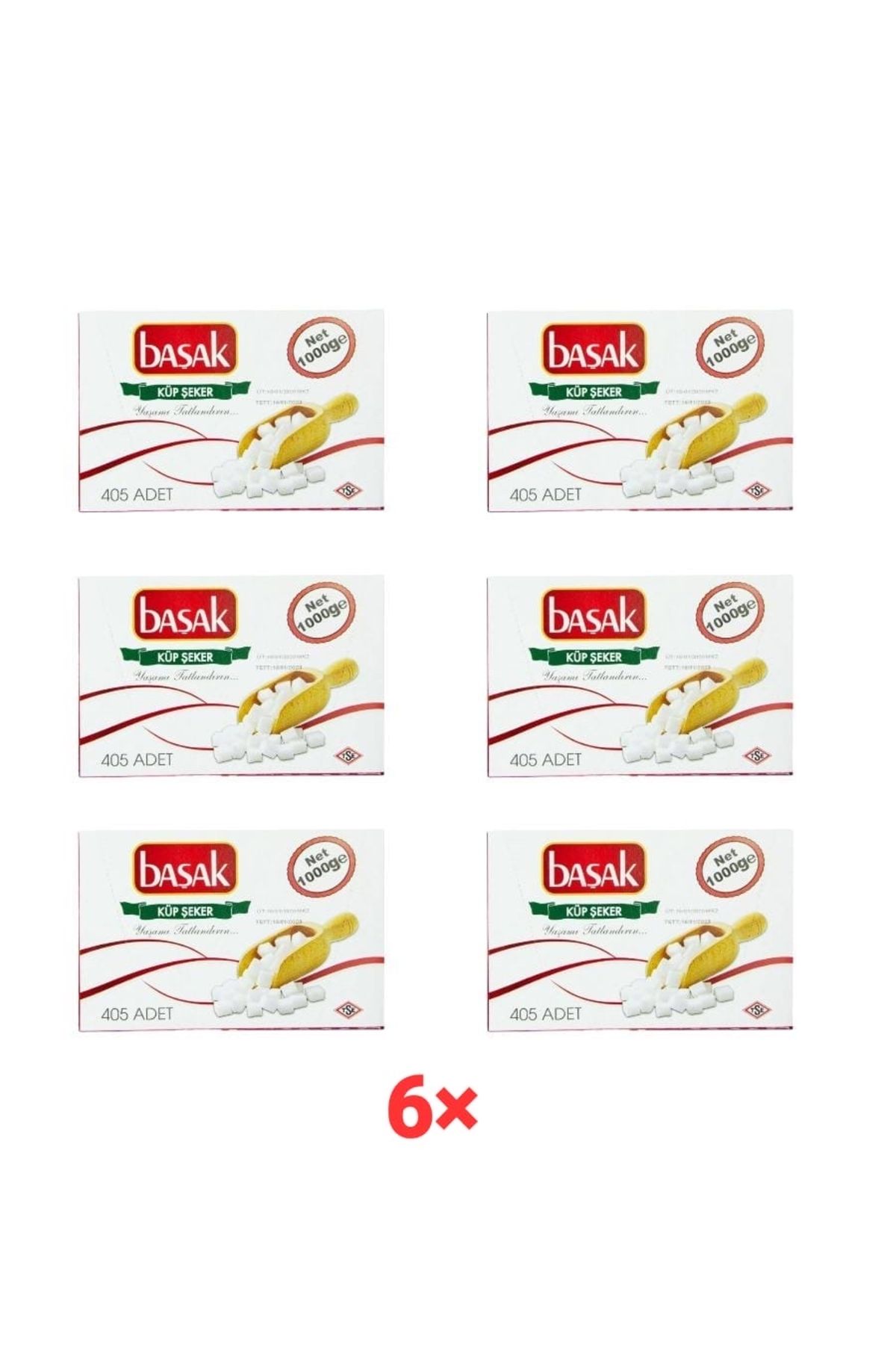 BAŞAK Başak Küp Şeker 1 kg 6’lı Paket