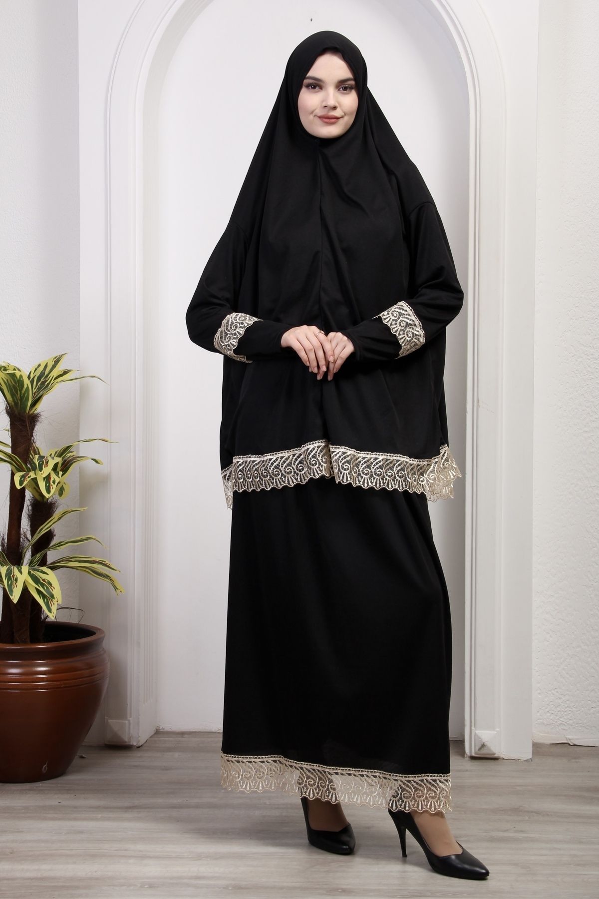 Kutay Collection Two piece women s prayer dress Trendyol