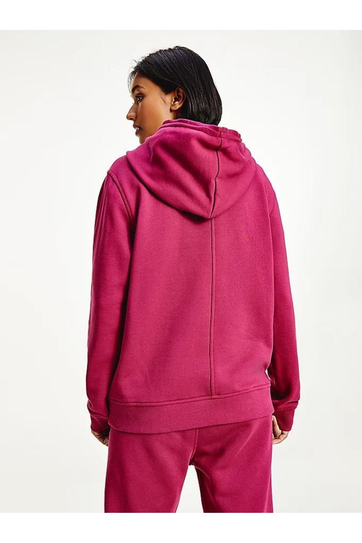Red top hilfiger hoodie