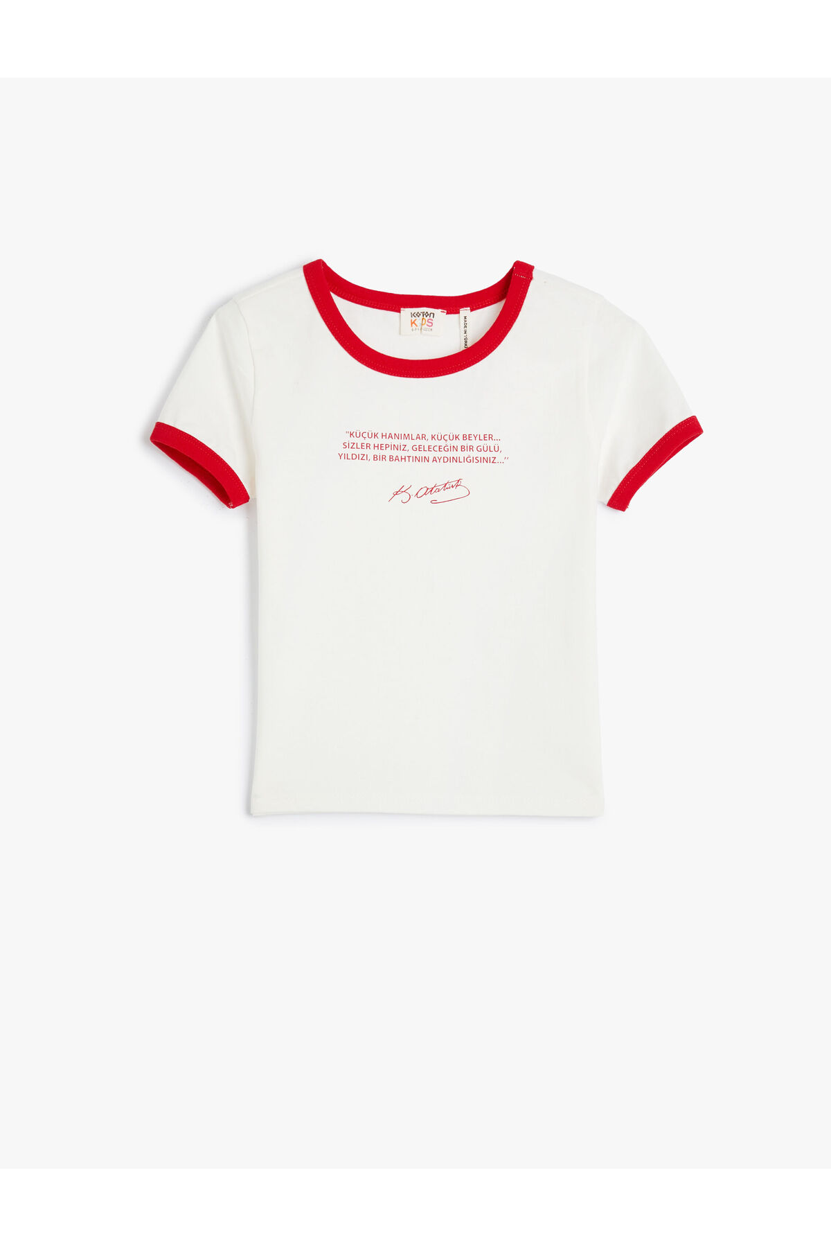 Buy Koton Printed Crew Neck Cotton T Shirt In Grey | 6thStreet UAE
