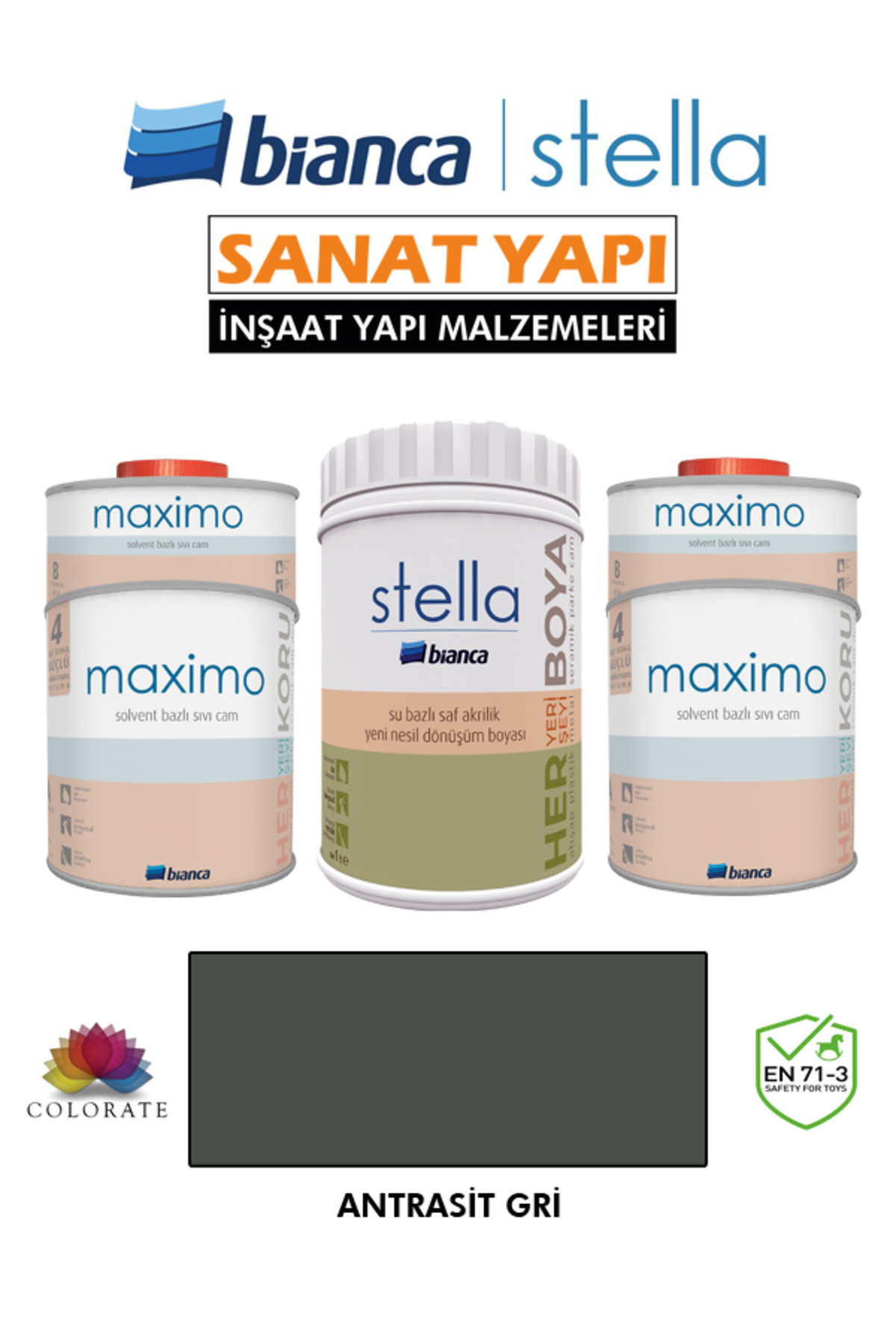 Stella 10-12 M2 Painting Set ( 1Lt Paint+ 1Lt Maximo Gloss )