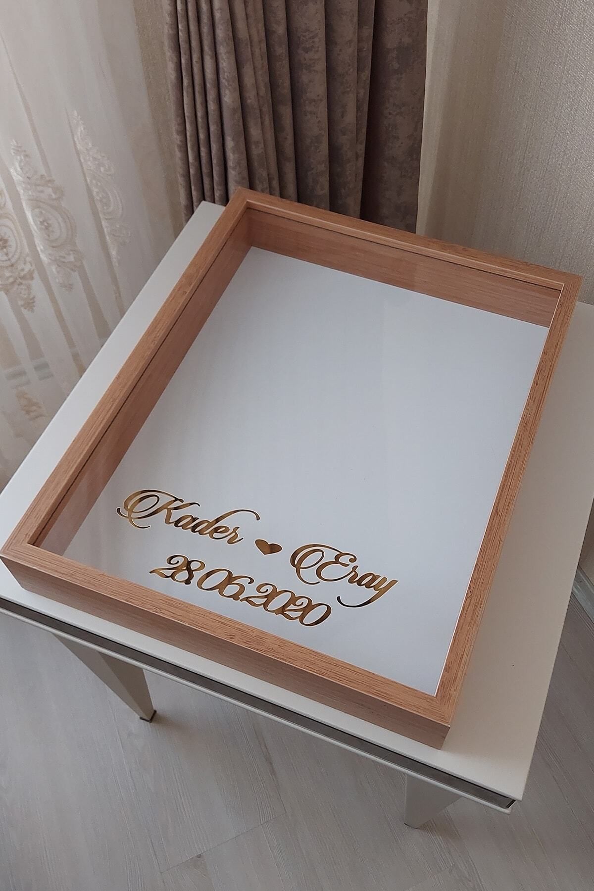 Verda Çerçeve-40x50 Cm Bamboo Rose Memory Frame!Deep No LED Frame!Rose Memory Frame - For Bridal Bouquets 3
