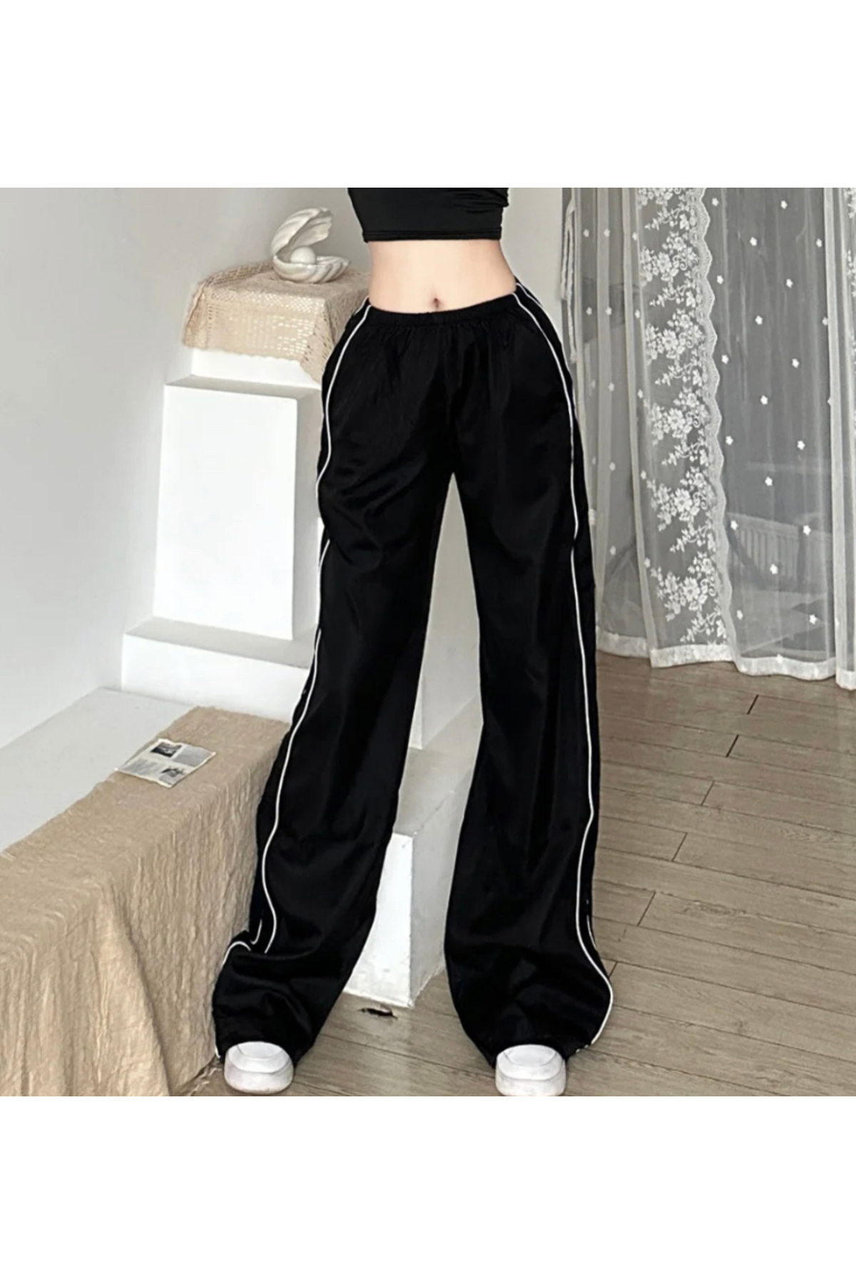 FINAL  Nylon Pants y2k 00s ファイナルホーム DEEFWEAR Y2k Zip Detail Eşofman Altı/Pantolon - Fiyatı, Yorumları