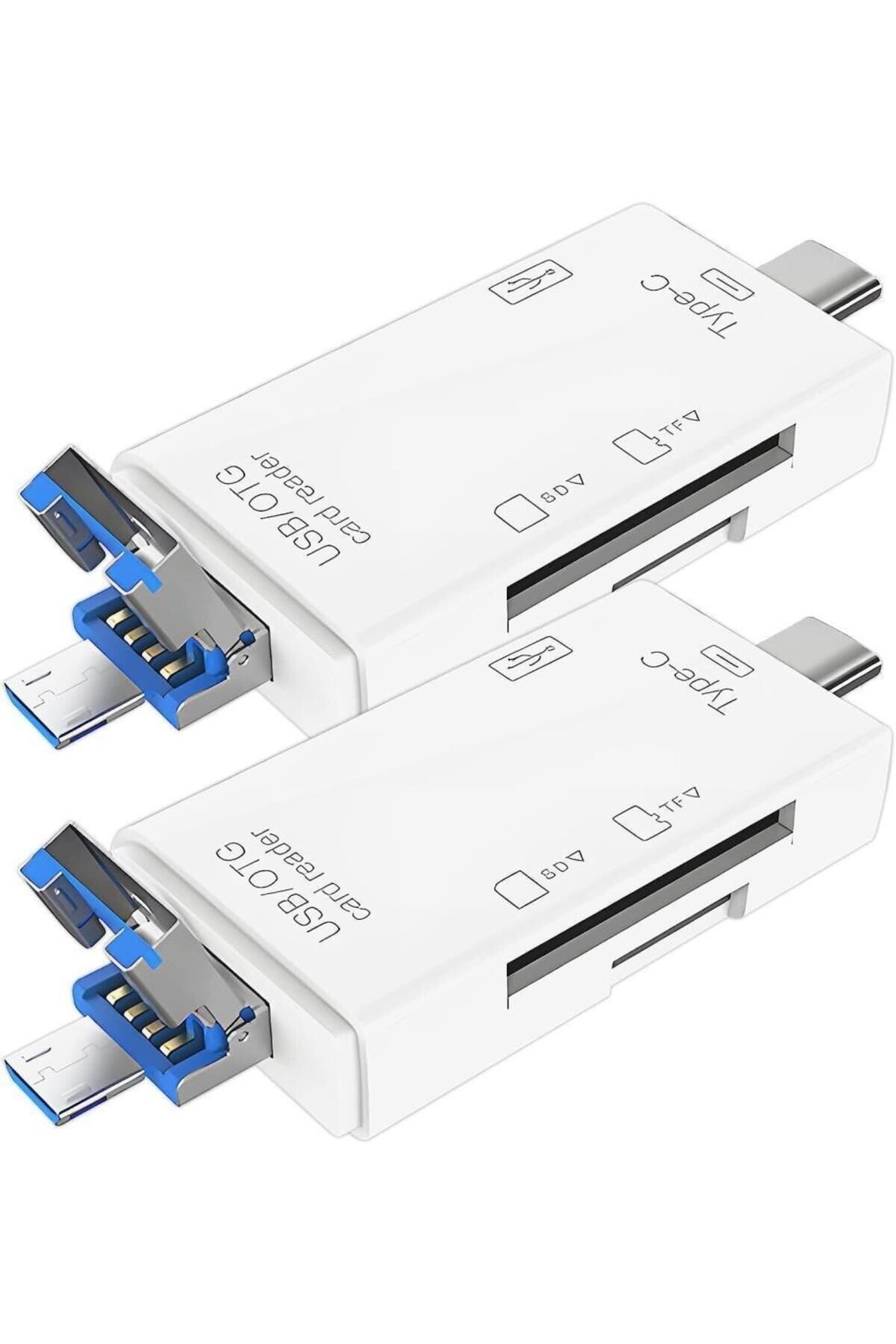 6 In 1 Kart Okuyucu Adaptör Usb-otg Hub Type-c Yd-40 - 4