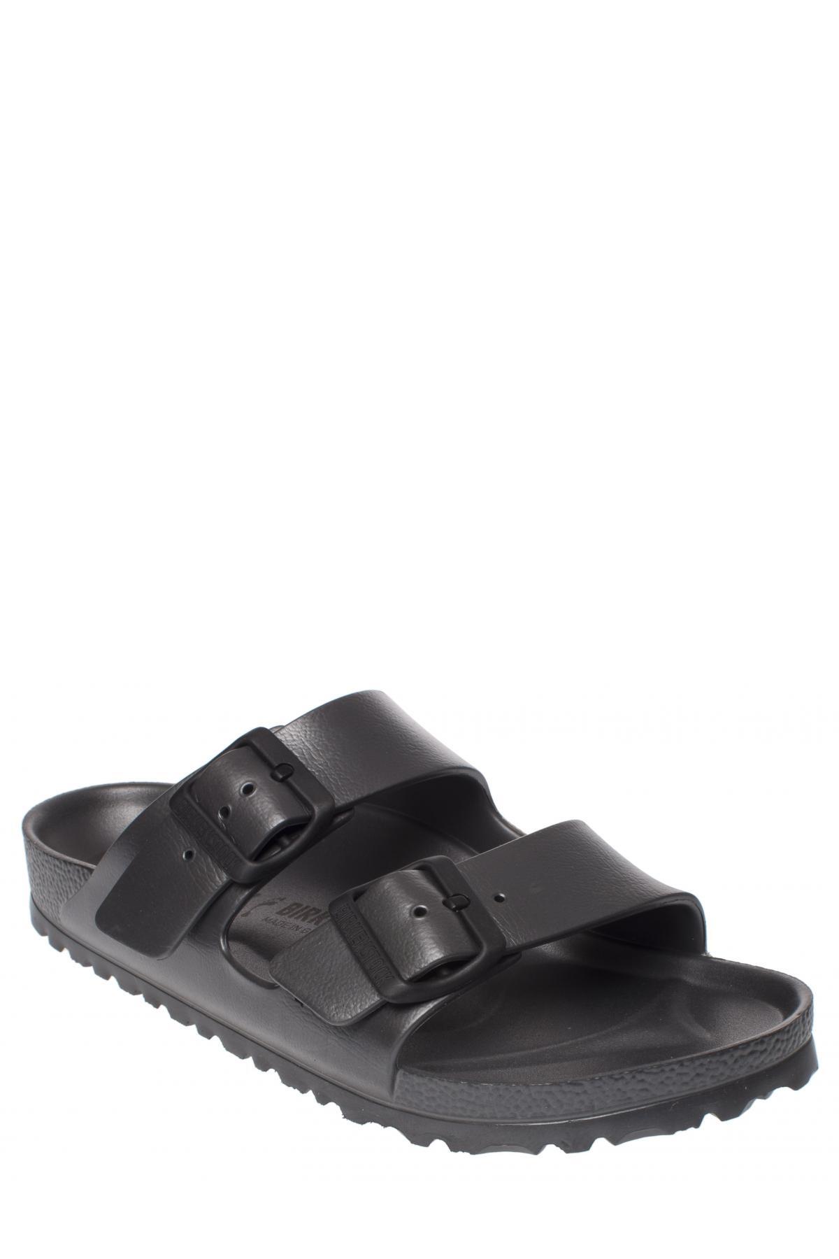 دمپایی بیرکن استاک زنانه چرم اصل مشکی  راسته      Beachwear | Birkenstock 354 ARIZONA-E-Z DE - تصویر 3