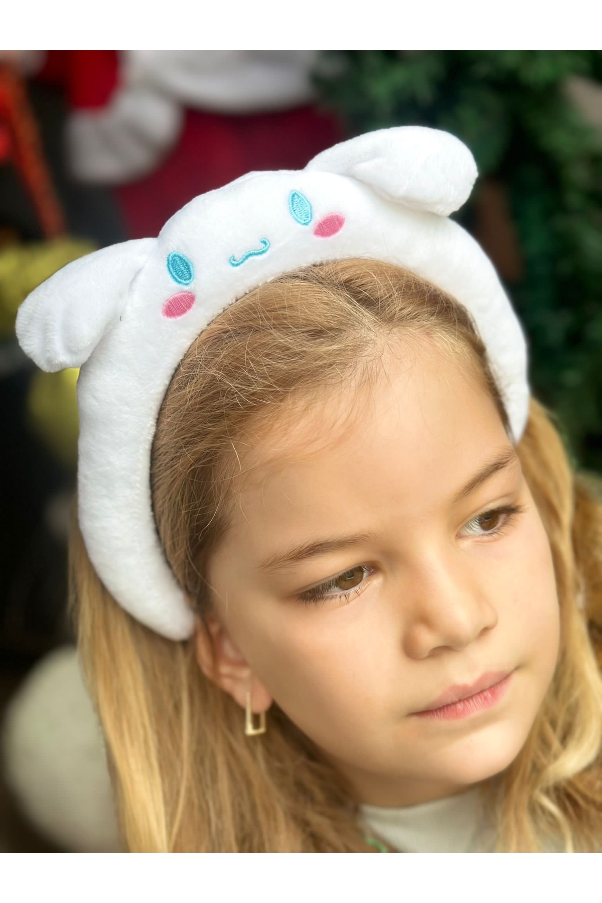 İthal sevimli Hello kitty kuromi beyaz tavşan kadife peluş taç çocuk yetişkin tacı cinnamaroll 3