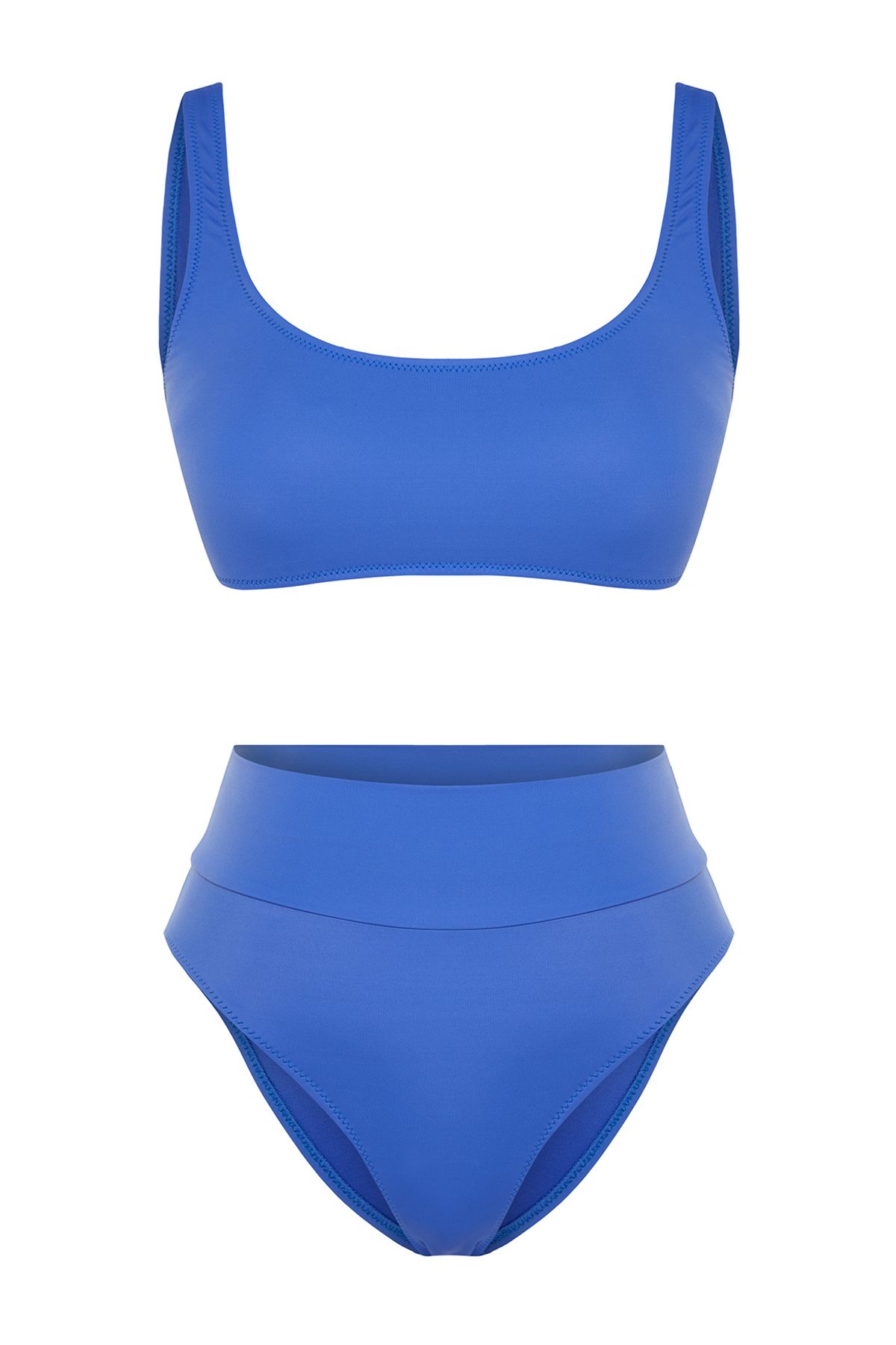 Trendyol Collection-Ψηλόμεση Saks Bralet και Σετ μπικίνι Regular Core TBESS22BT0010 6