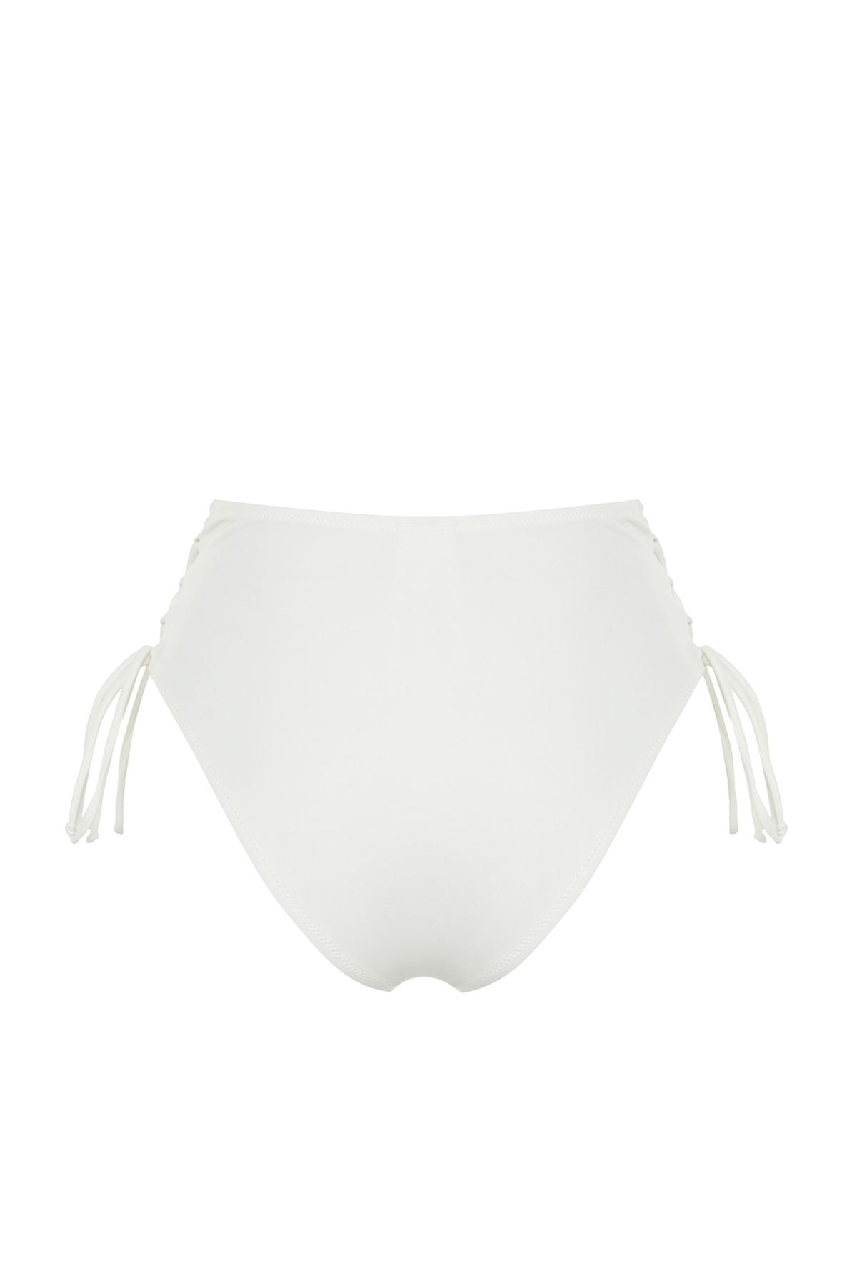Trendyol Collection-Fund de bikini hipster cu talie înaltă ecru TBESS22BA0044 7