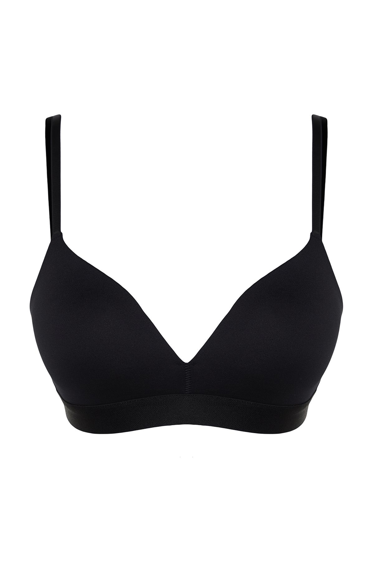 Trendyol Collection-Micro Black Knitted Bra - with Rope Strap, No Padding and No Underwire Thmss24Su00008 7