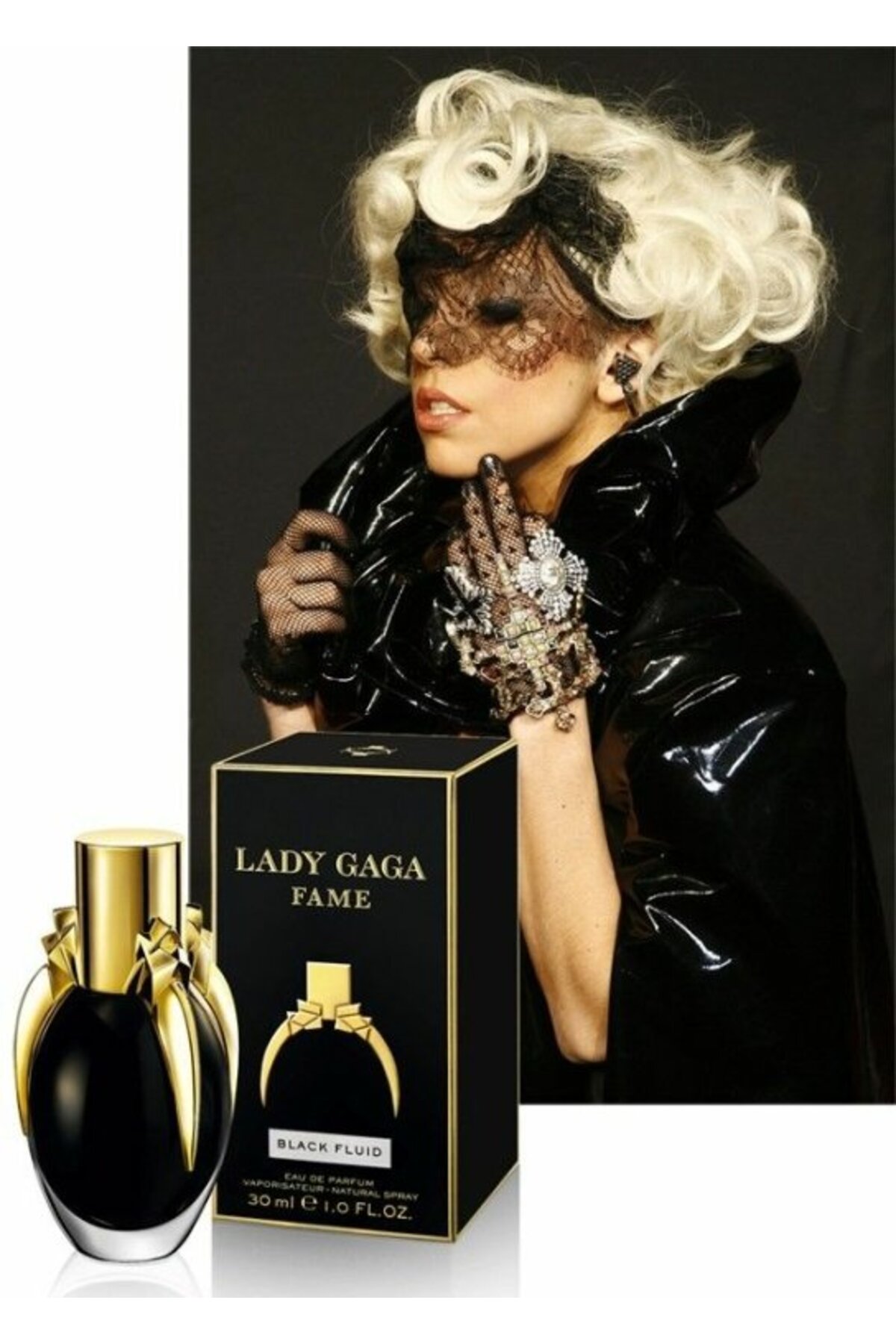 Lady Gaga Fame Black Fluid Edp 100 ml Kadın Parfümü Vintage