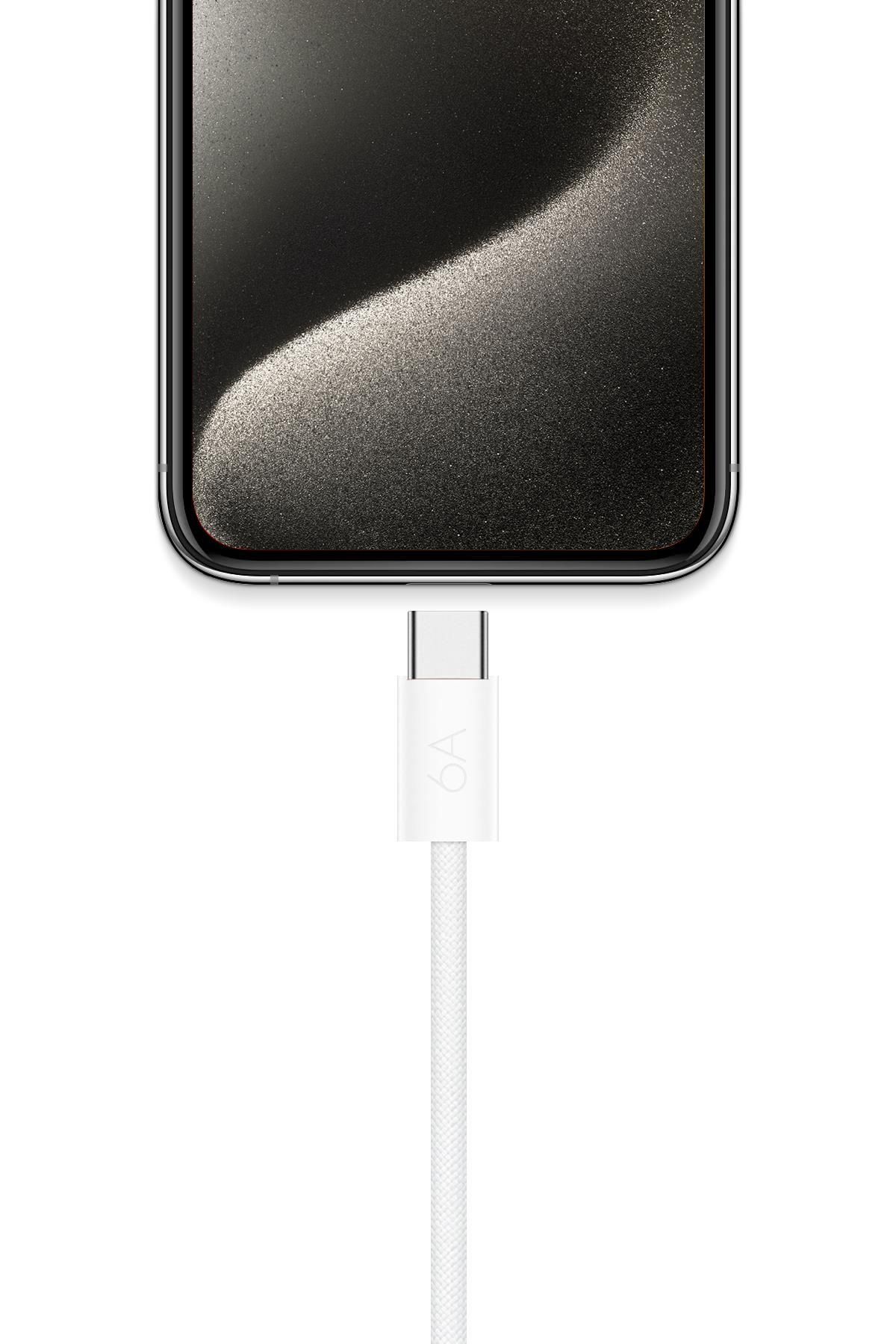 Powerway 60W Süper Hızlı Turbo Şarj Destekli Type-C Şarj Kablosu Iphone 15 Uyumludur IP60
