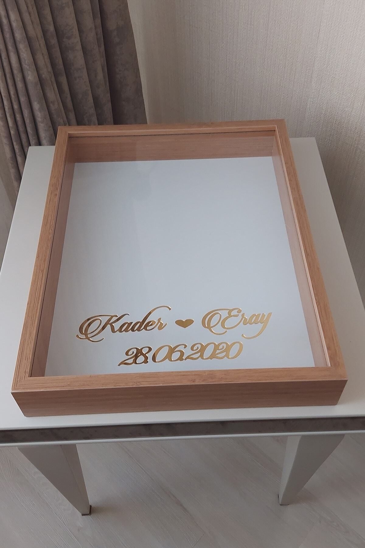 Verda Çerçeve-40x50 Cm Bamboo Rose Memory Frame!Deep No LED Frame!Rose Memory Frame - For Bridal Bouquets 4