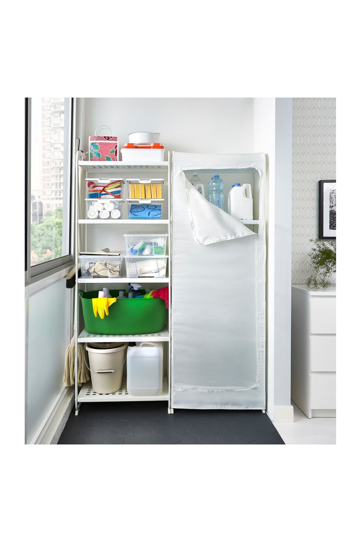 IKEA-صندوق ساملا شفاف بدون غطاء 11 لتر 4