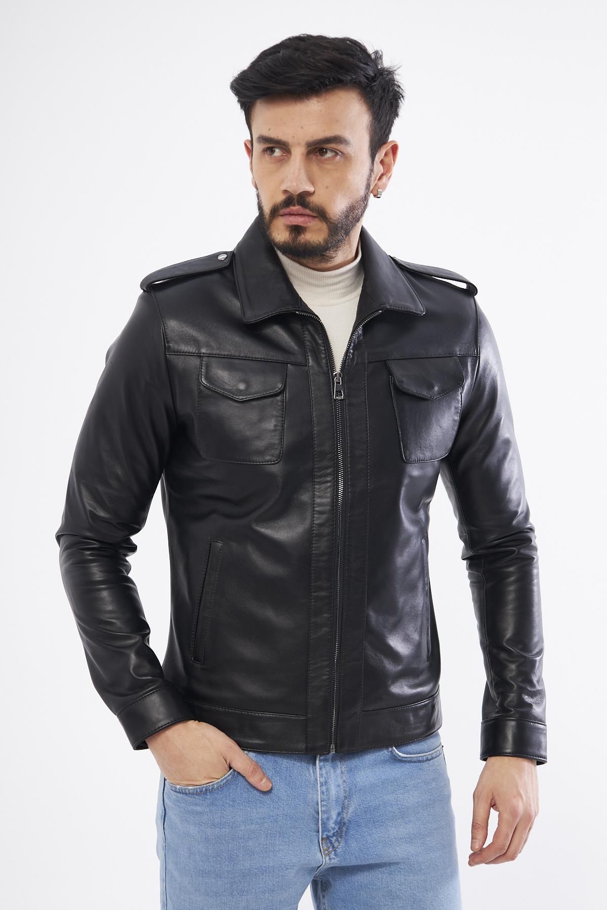 کاپشن چرم دری نس der276