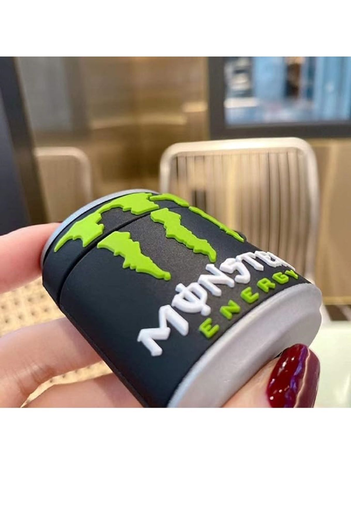 Aura Accessories-Monster Energy Drink Case Compatible with Airpods Pro/Pro2 4