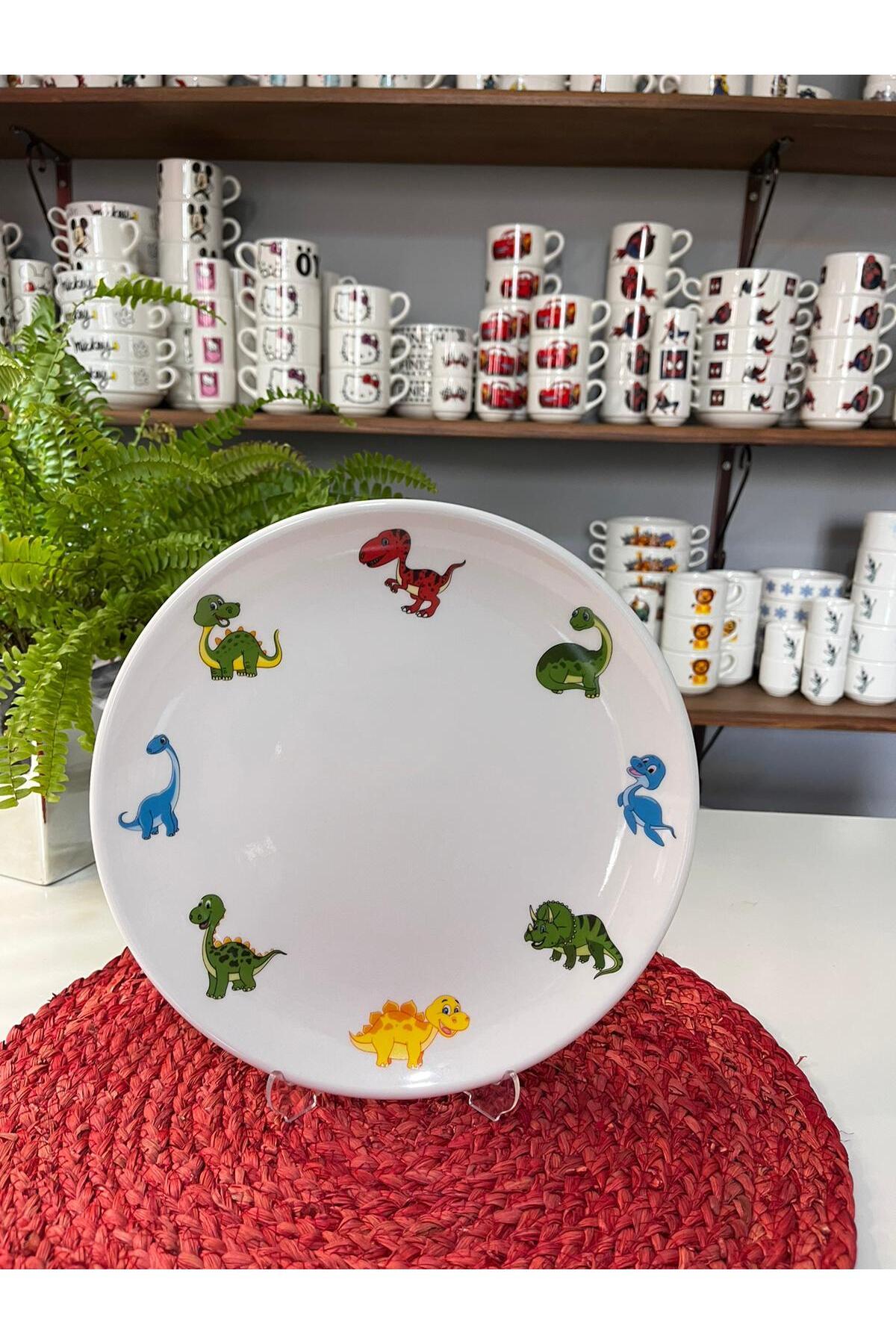 TEBAK COLLECTION DİNAZORLAR DESENLİ 5 parça ÇOCUK BEBEK YEMEK TAKIMI BESLENME SETİ fotoğrafı 2 (önizleme)