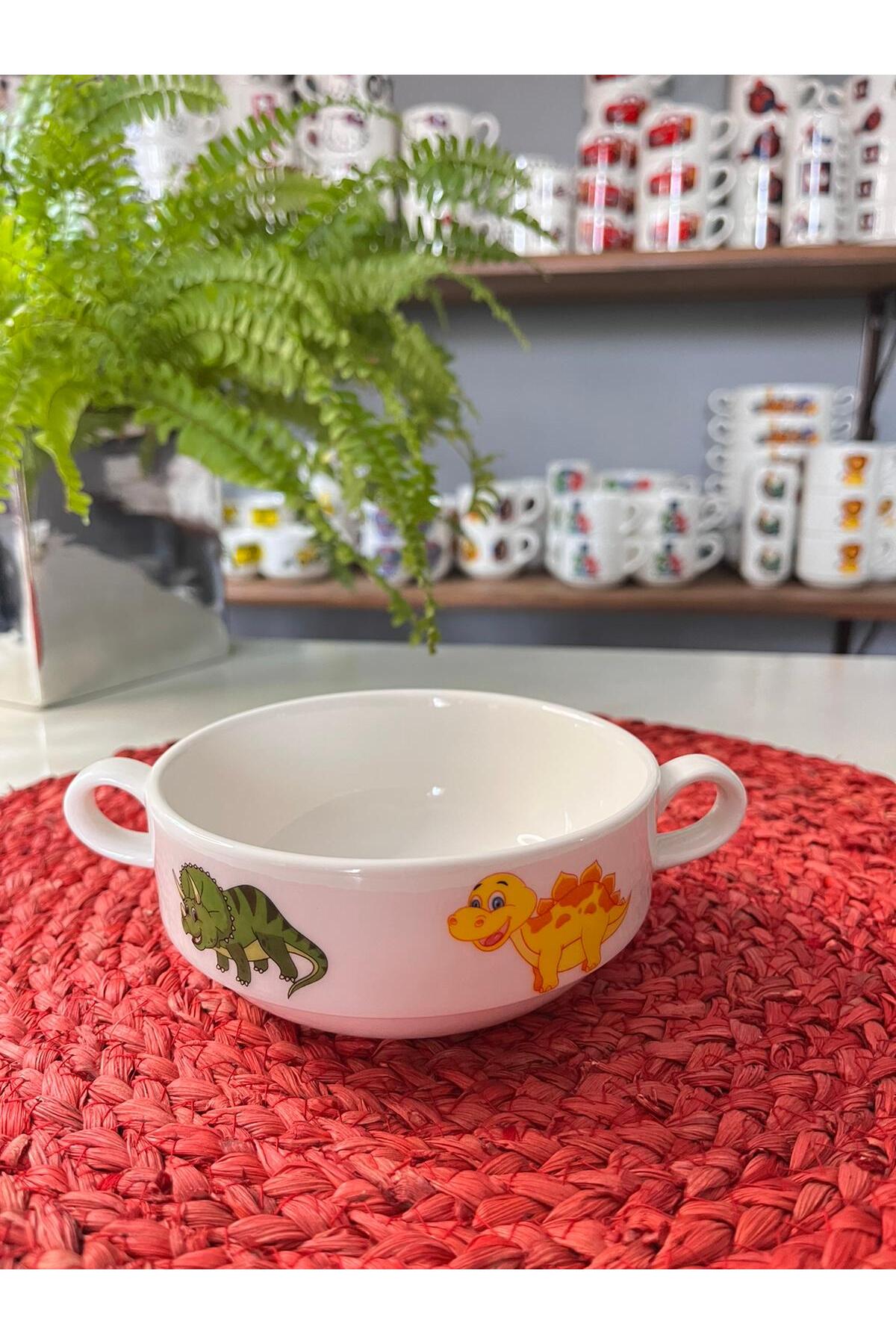 TEBAK COLLECTION DİNAZORLAR DESENLİ 5 parça ÇOCUK BEBEK YEMEK TAKIMI BESLENME SETİ fotoğrafı 3 (önizleme)