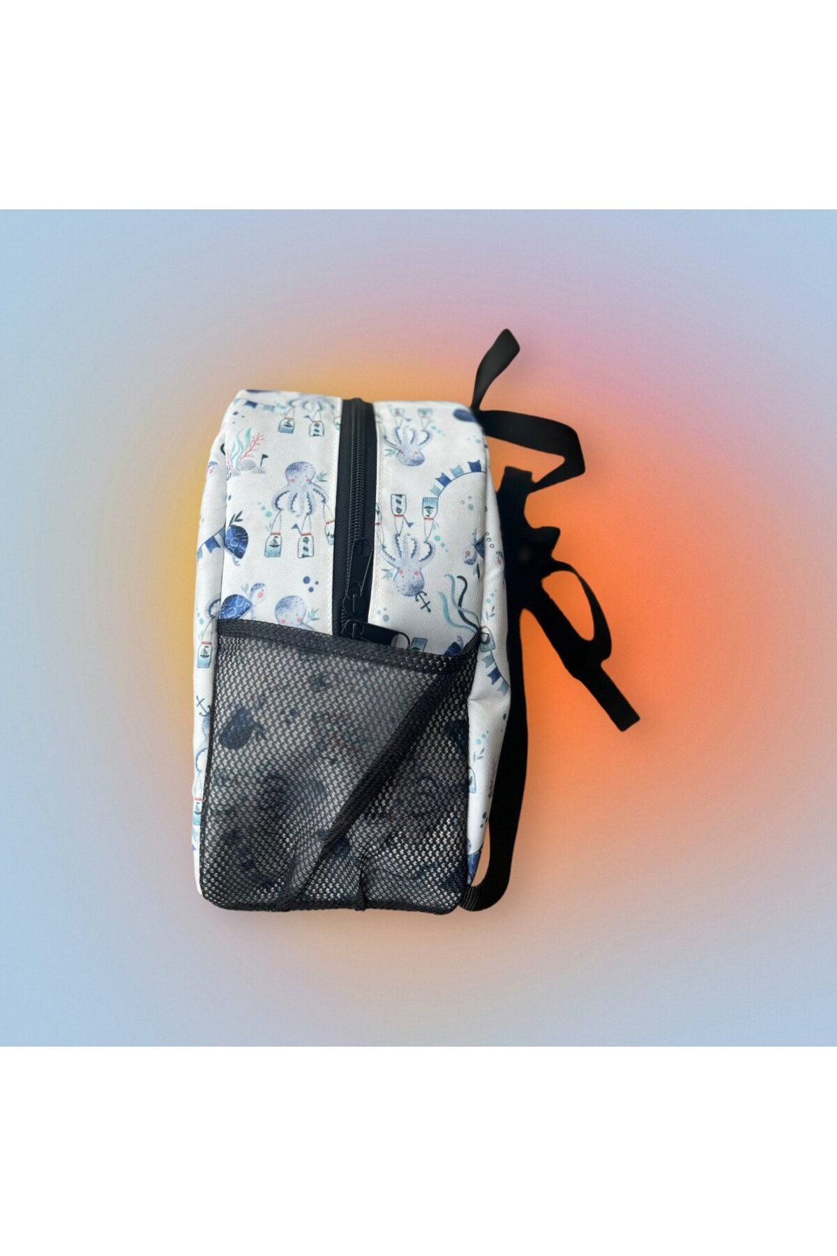 Kokopatik-Blue Sea Adventure Pattern Medium Size Nursery Bag 2