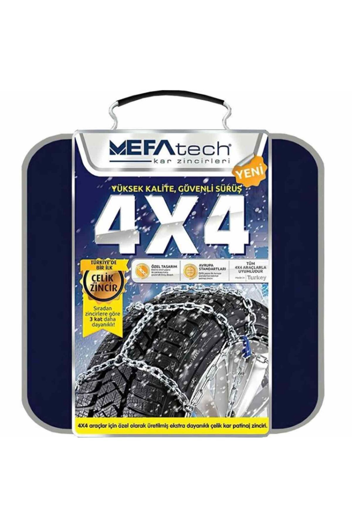 HasbeeParts-Mefatech 175/75x16 Snow Skid Chain 4X4 Compatible with Jeep and Minibuses No:900 3