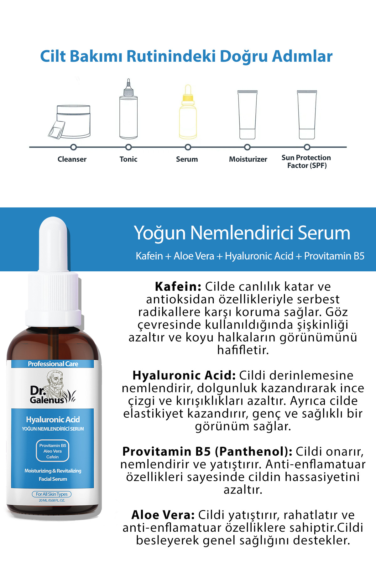 Hyalüronik Asit Ve Koyu Leke Karşıtı Niacinamide Arbutin Ikili Bakım Serum Seti (50 ML). — TYCZQ1OUCN170428841051829 — تصویر 3 از 6